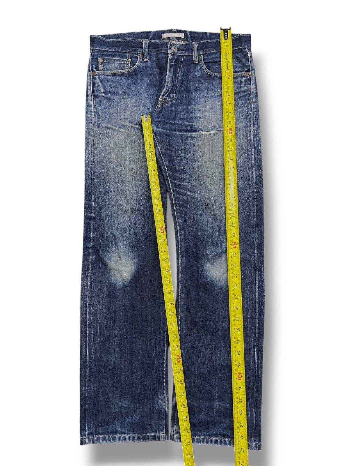 Uniqlo Vintage Uniqlo Selvedge Denim Japan - Faded Wash, Distressed Size US 34 / EU 50 - 12 Thumbnail