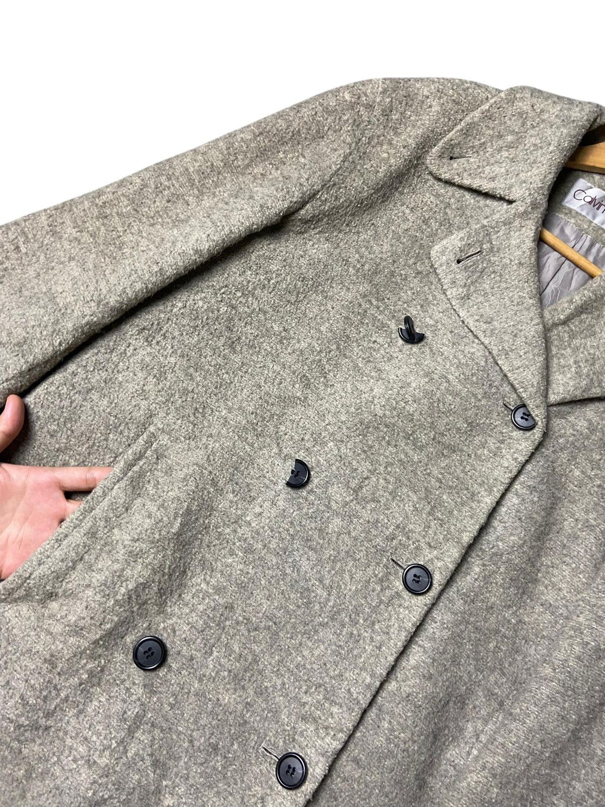 Calvin Klein Calvin Klein Double Breasted Alpaca Wool Coat (141) Size US S / EU 44-46 / 1 - 4 Thumbnail