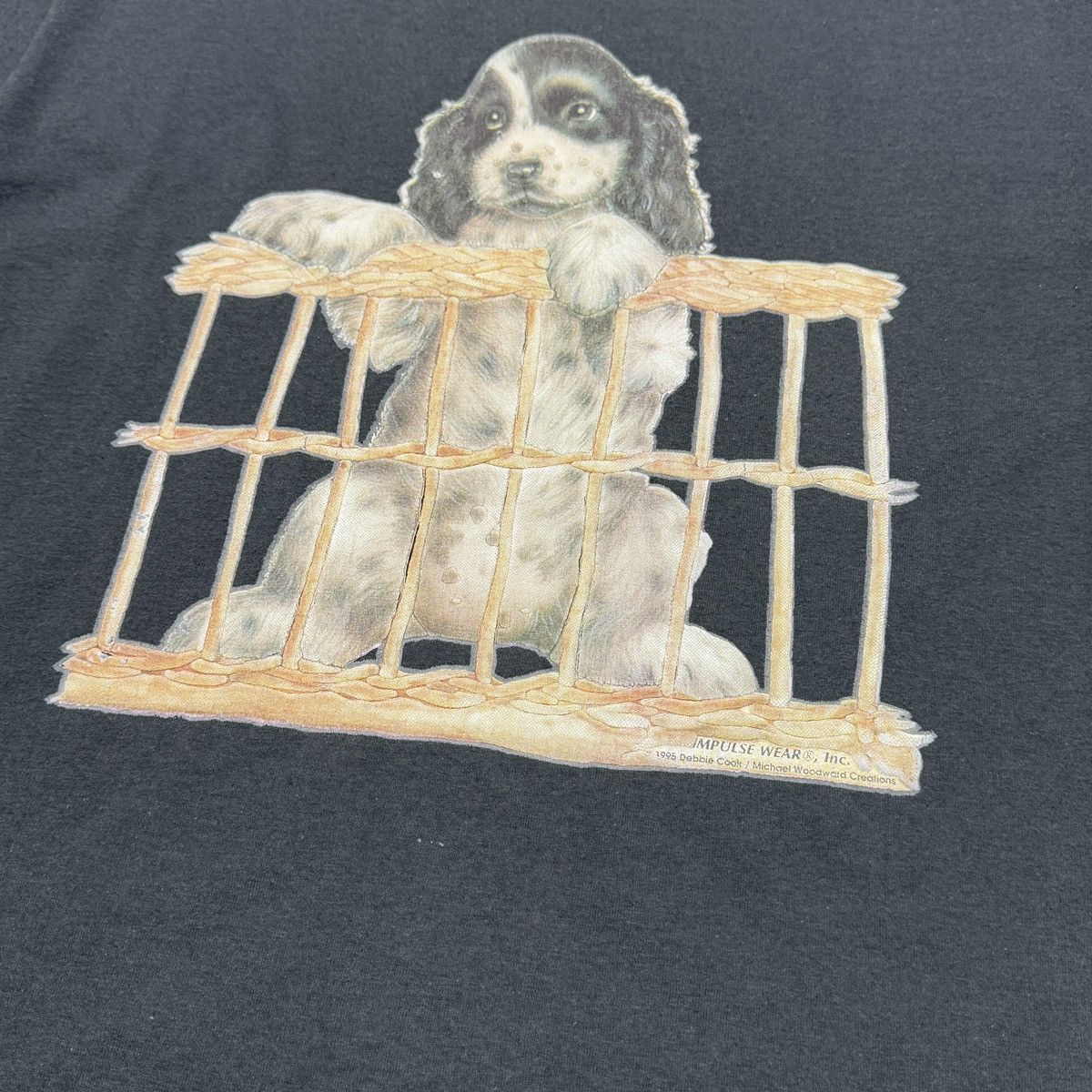 Vintage Vintage Impulse Wear Michael Woodward Creations 1995 T-Shirt Size US L / EU 52-54 / 3 - 5 Thumbnail