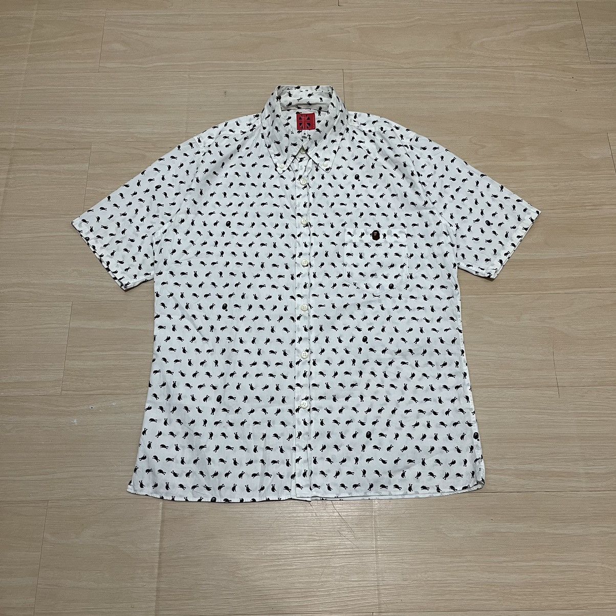 Bape Bape Small Logo Pocket Button Up Shirt Size US S / EU 44-46 / 1 - 1 Thumbnail