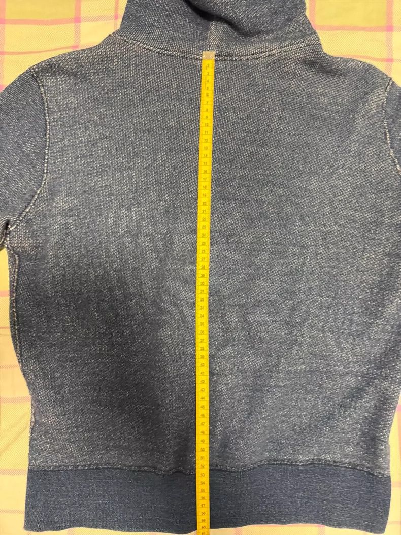 Iron Heart Iron Heart Blue dyed pure cotton hooded sweatshirt Size US S / EU 44-46 / 1 - 8 Thumbnail