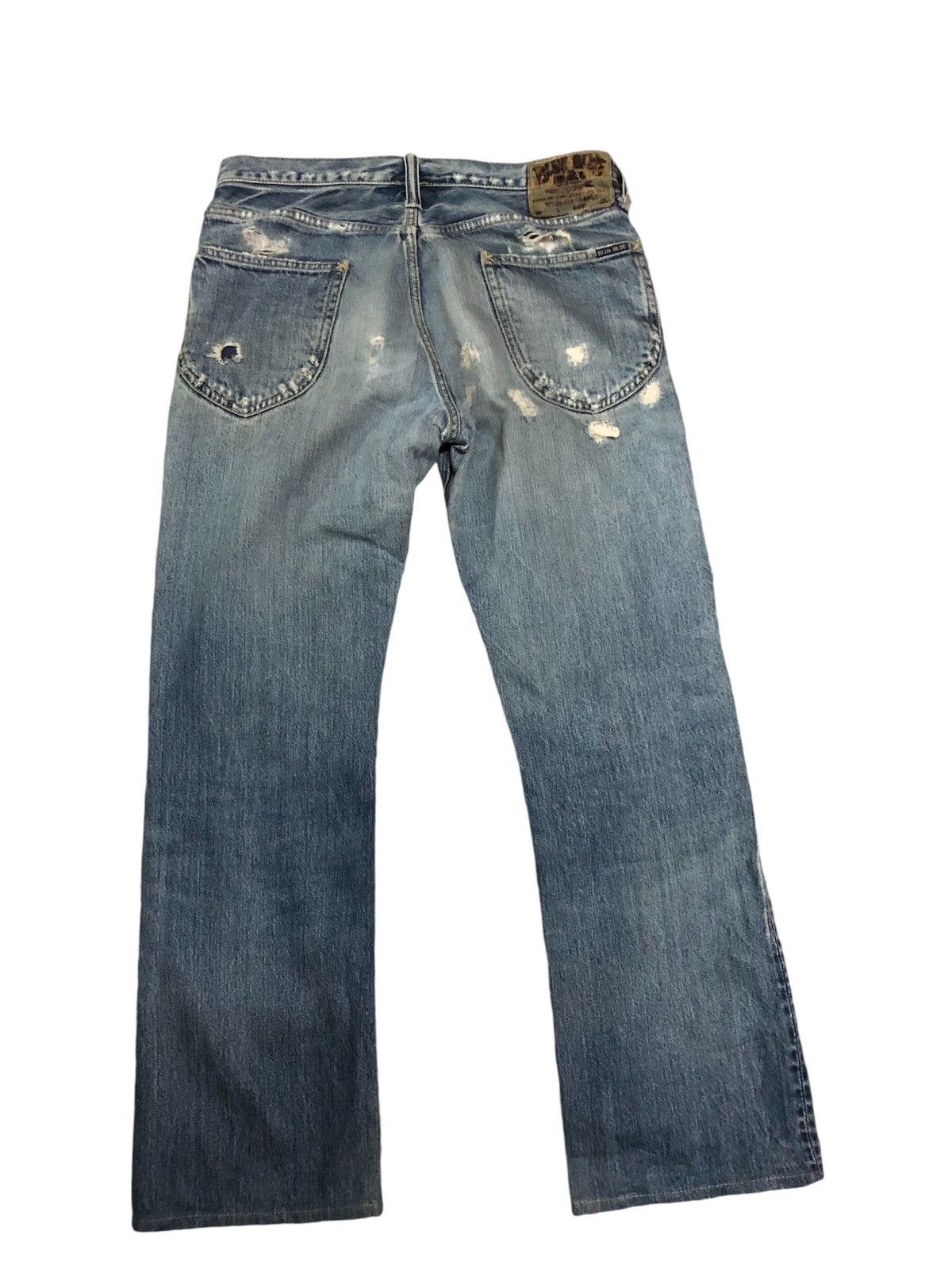 Blue Blue Japan Blue Blue Distressed Denim Pants Size US 32 / EU 48 - 2 Thumbnail