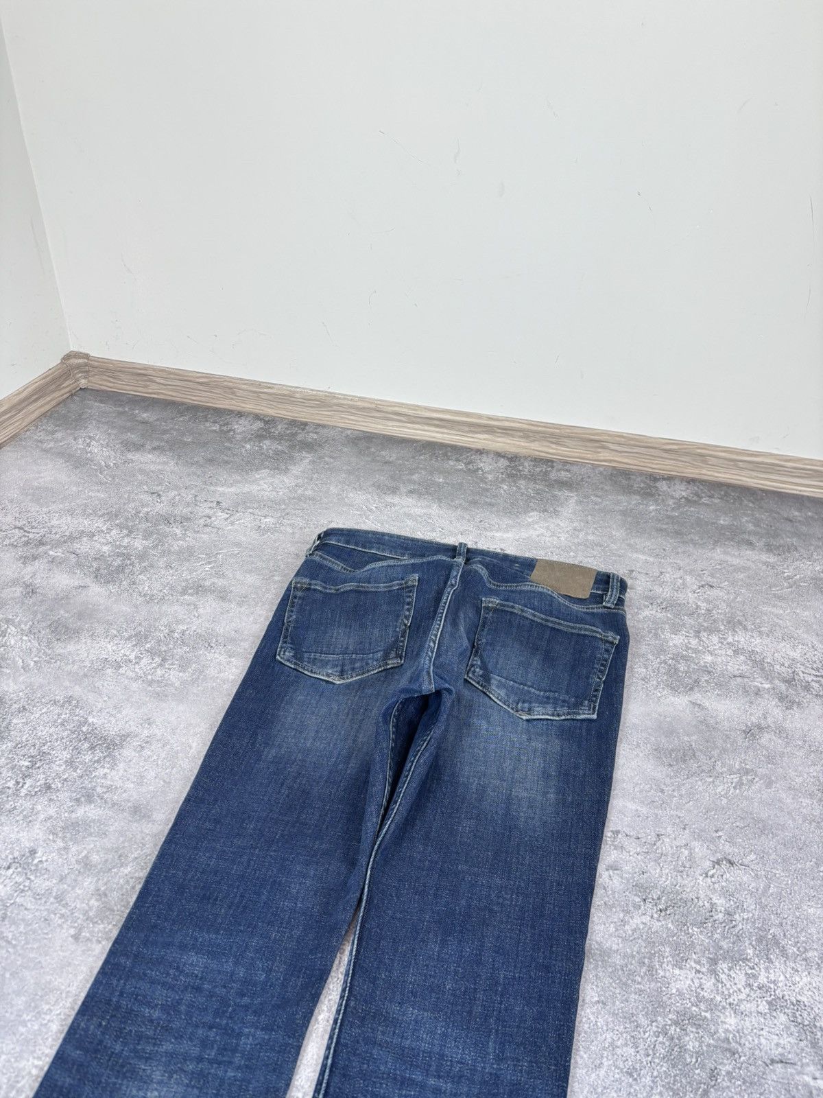 Allsaints AllSaints Cigarette Men’s Navy Blue Denim Jeans Skinny Slim Size US 32 / EU 48 - 17 Thumbnail