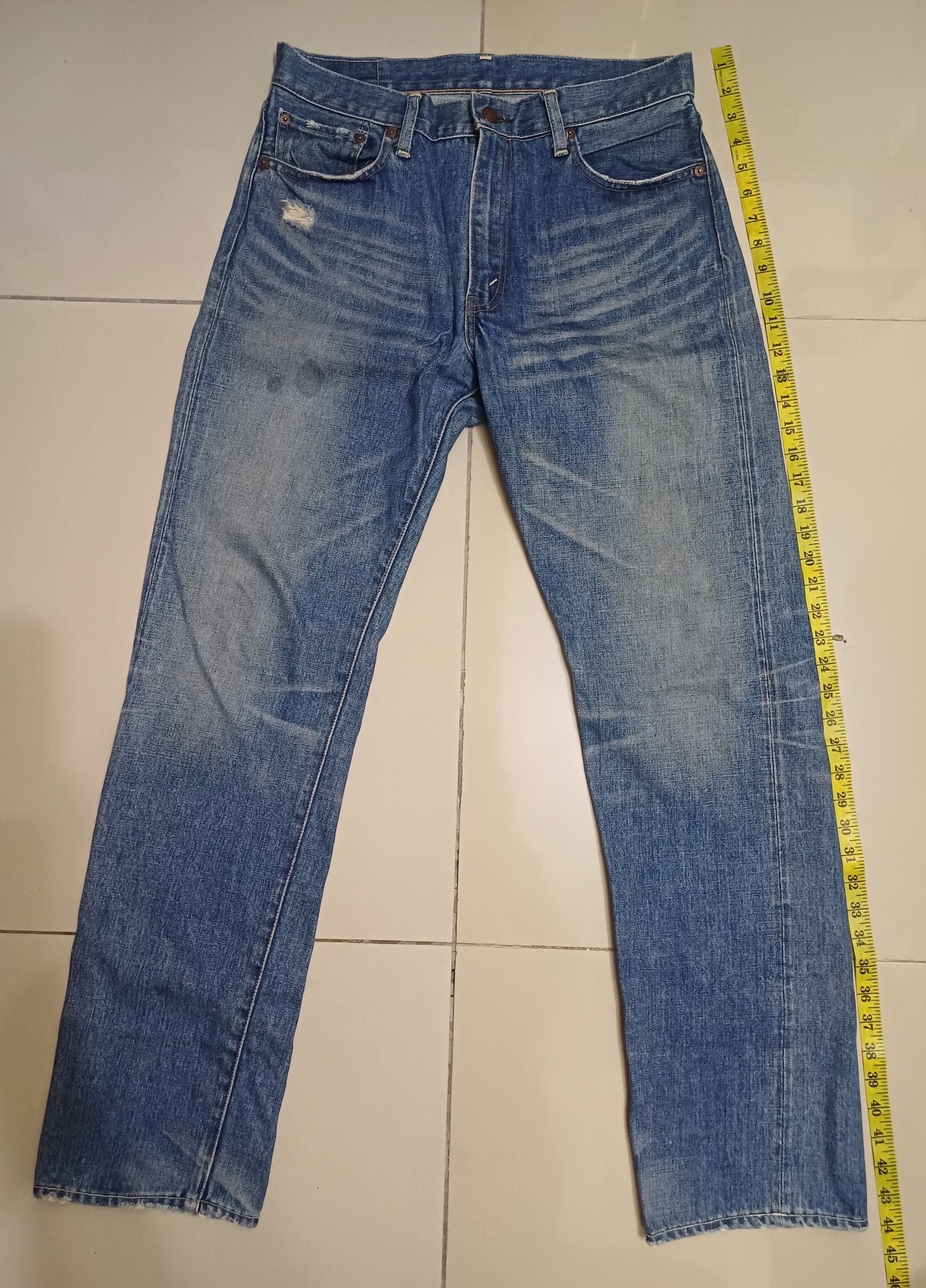 Levi's Made & Crafted × Levi's Vintage Clothing Distressed selvedge jeans... LEVIS 505 Size US 32 / EU 48 - 1 Thumbnail