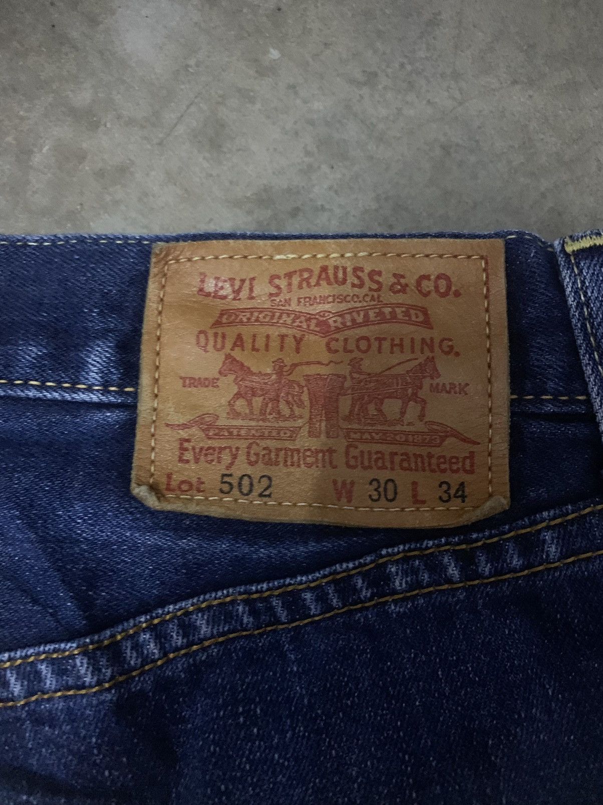 Japanese Brand × Levi's Vintage Clothing Levi’s 502 Selvedge Distress Denim Jeans Size US 30 / EU 46 - 11 Thumbnail