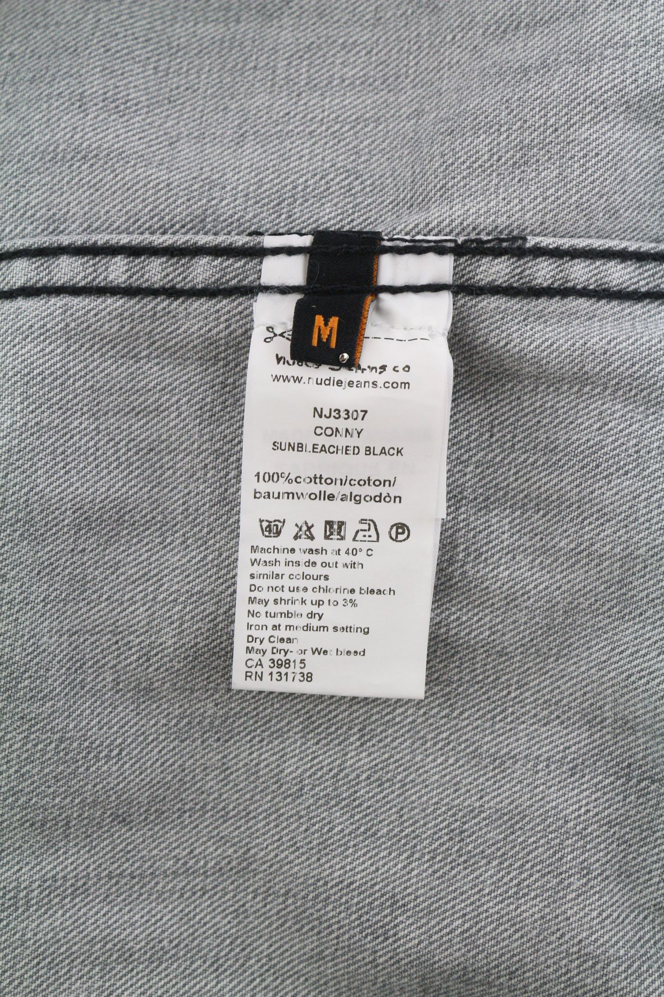 Nudie Jeans CONNY M Sunbleached Black Grey Jacket 81615 Size US M / EU 48-50 / 2 - 7 Thumbnail