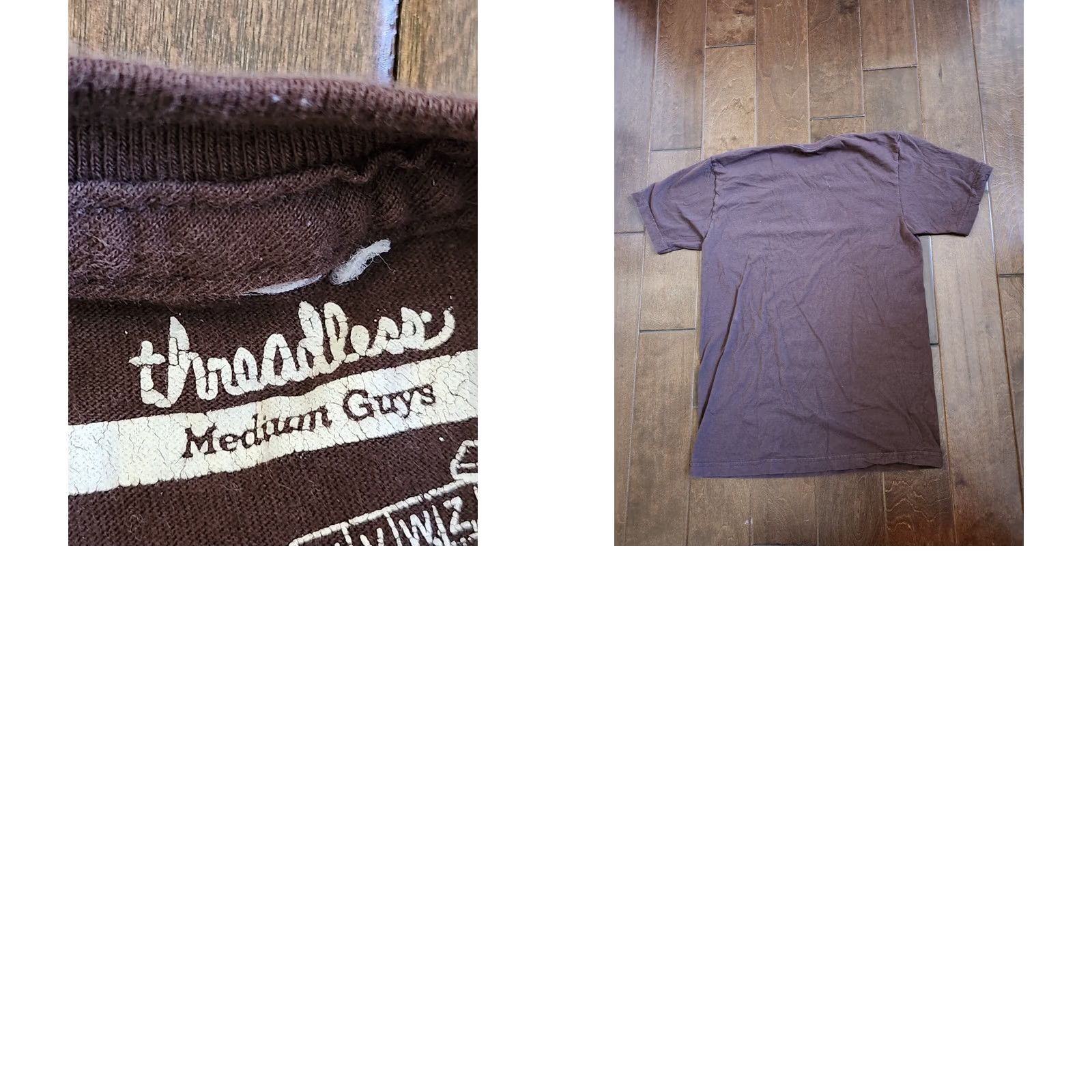 Threadless Treadless Scrabble Print T-shirt Men Brown Short Sleeve Crew Neck M Regular Size - United States Made Size US M / EU 48-50 / 2 - 9 Thumbnail
