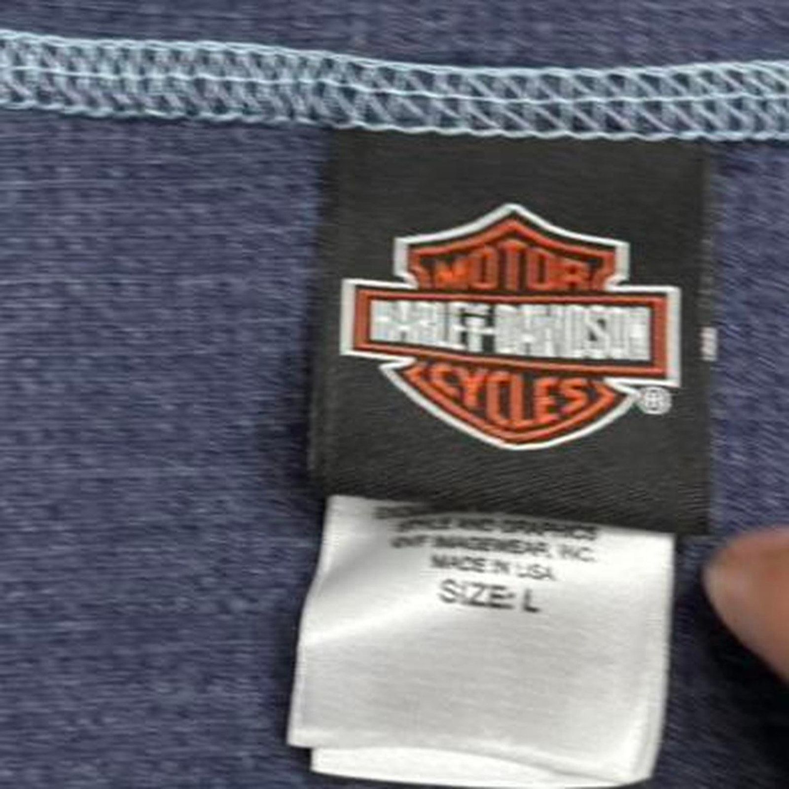 Harley Davidson Harley Davidson navy long sleeve shirt Size L Size L / US 10 / IT 46 - 5 Thumbnail