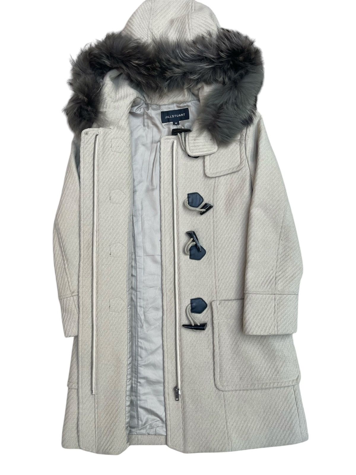Jil Stuart Jill Stuart Toggle Duffle Coat with Faux Fur Hood Beige Wool Size M / US 6-8 / IT 42-44 - 5 Thumbnail