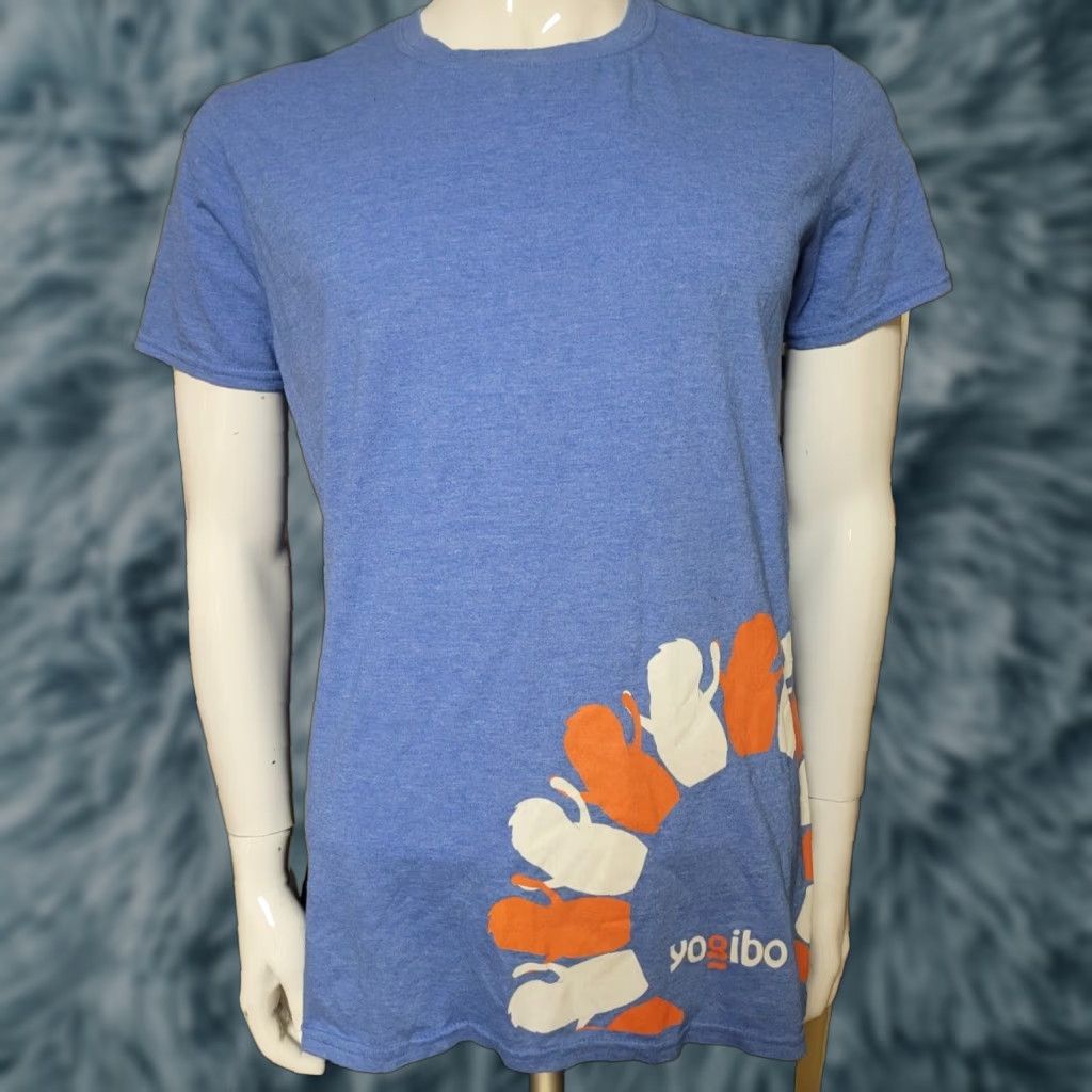 Gildan Yogibo T Shirt Logo Graphic Tee Medium Men Blue 50% Cotton 50% Polyester Crew Neck Short Sleeve Nashua NH Gildan 50/50 Size US M / EU 48-50 / 2 - 1 Thumbnail