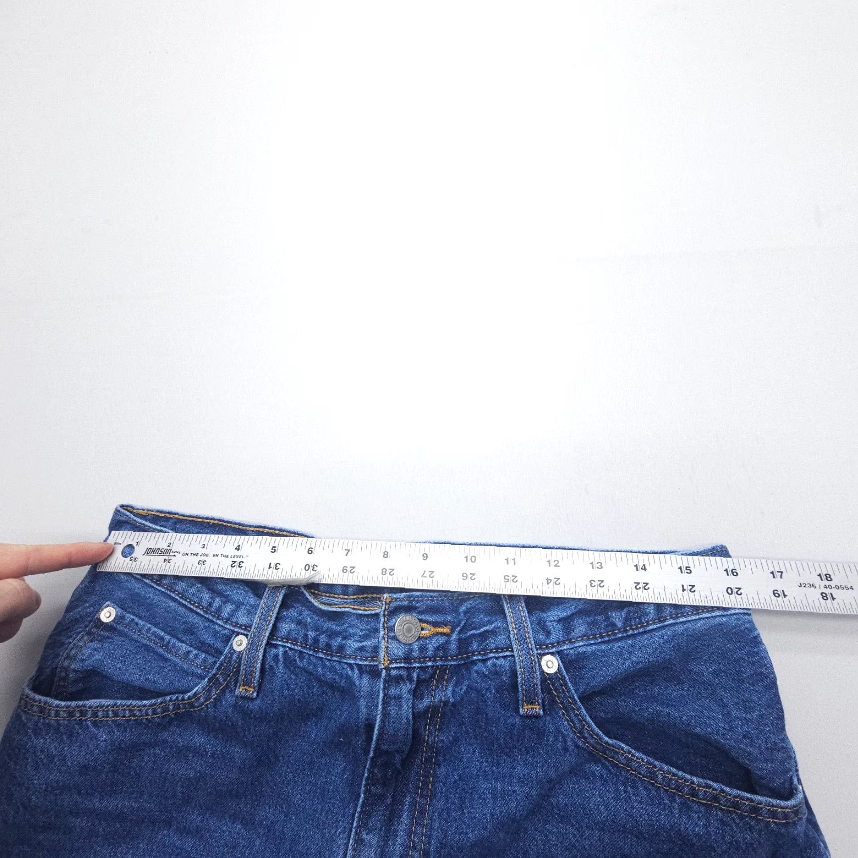 Levi's VINTAGE Levi's 94 Baggy Wide-Leg Jeans Womens 32 Blue 100% Cotton High Rise Dark Wash Size 24" / US 00 / IT 34 - 6 Thumbnail