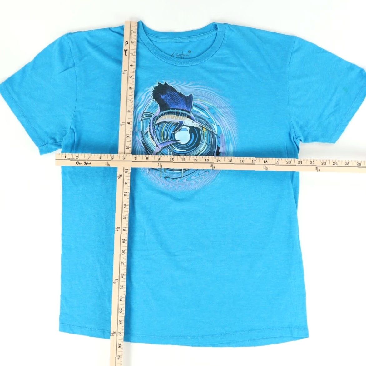 Guy Harvey VINTAGE Guy Harvey Sailfish Graphic Solid T-Shirt Blue Men's L Size US L / EU 52-54 / 3 - 3 Thumbnail