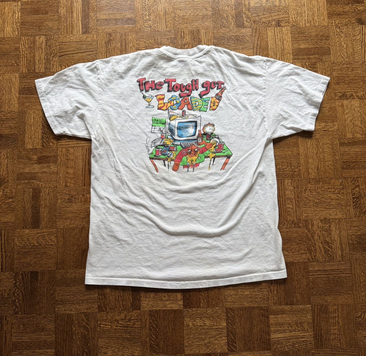 Vintage Vintage 90s Loaded Graphic Tee Size US XL / EU 56 / 4 - 2 Thumbnail