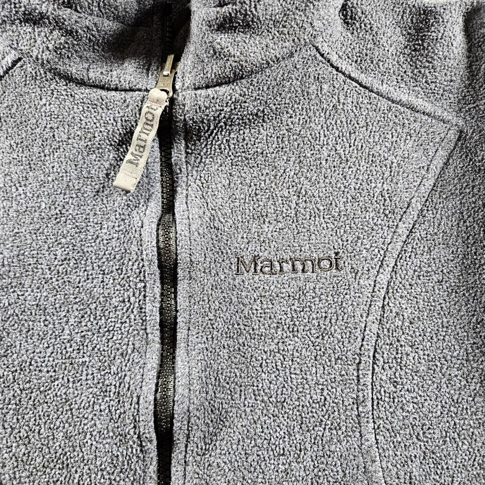 Marmot Marmot Fleece Jacket Womens M Gray Polartec Full Zip Outdoor Hiking Warm Jacket, Zip, Pockets, Elastic Waist, Logo, 2 Front Pockets Size M / US 6-8 / IT 42-44 - 2 Thumbnail