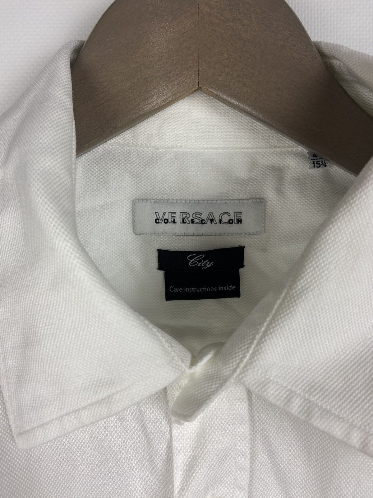 Versace Vintage Versace Collection City White Luxury Shirt Size US M / EU 48-50 / 2 - 3 Thumbnail