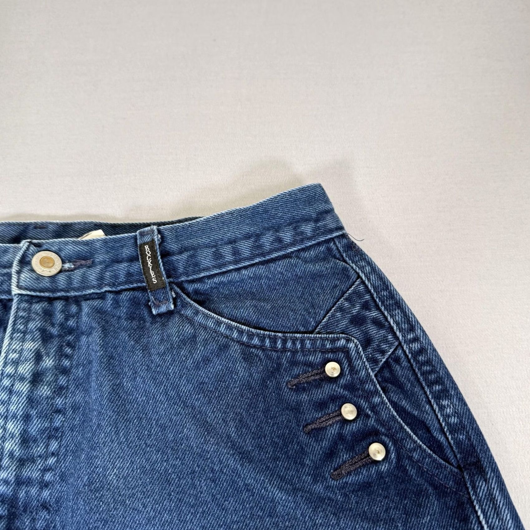 Vintage VINTAGE Rockies Jeans Womens 15 Blue Bare Back Slim Fit Denim Pants 90s Size 36" / US 14 / IT 50 - 3 Thumbnail