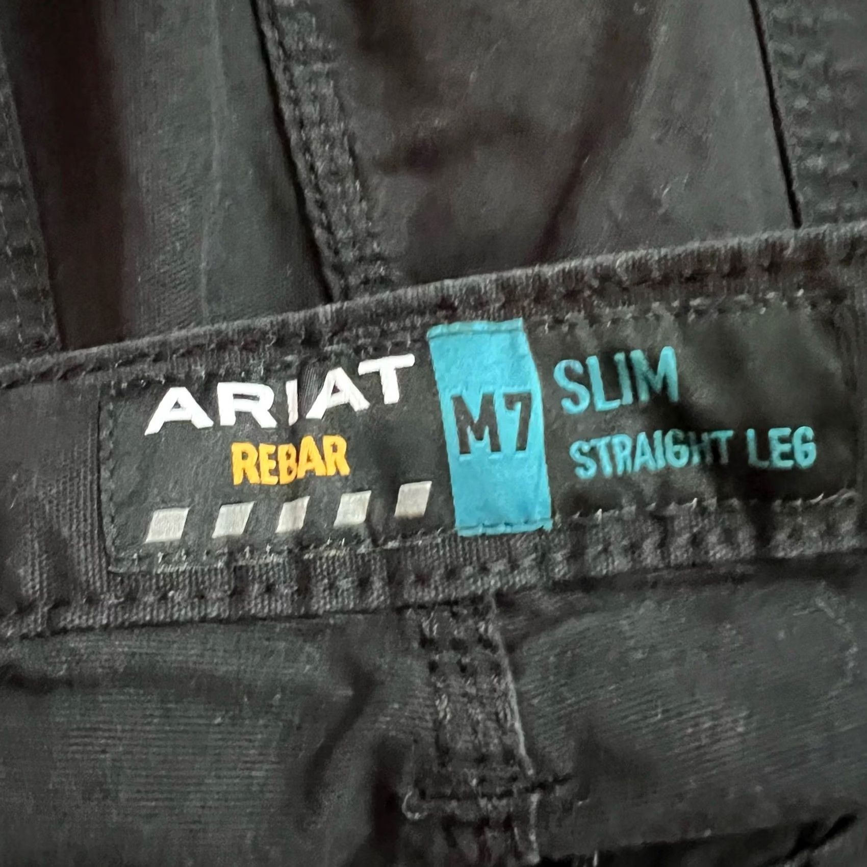 Ariat Ariat Rebar M7 Pants Mens 42 X30 Black DuraStretch Made Tough Straight Slim Cargo Pants Mens Black 42 X30 Size US 42 / EU 58 - 5 Thumbnail