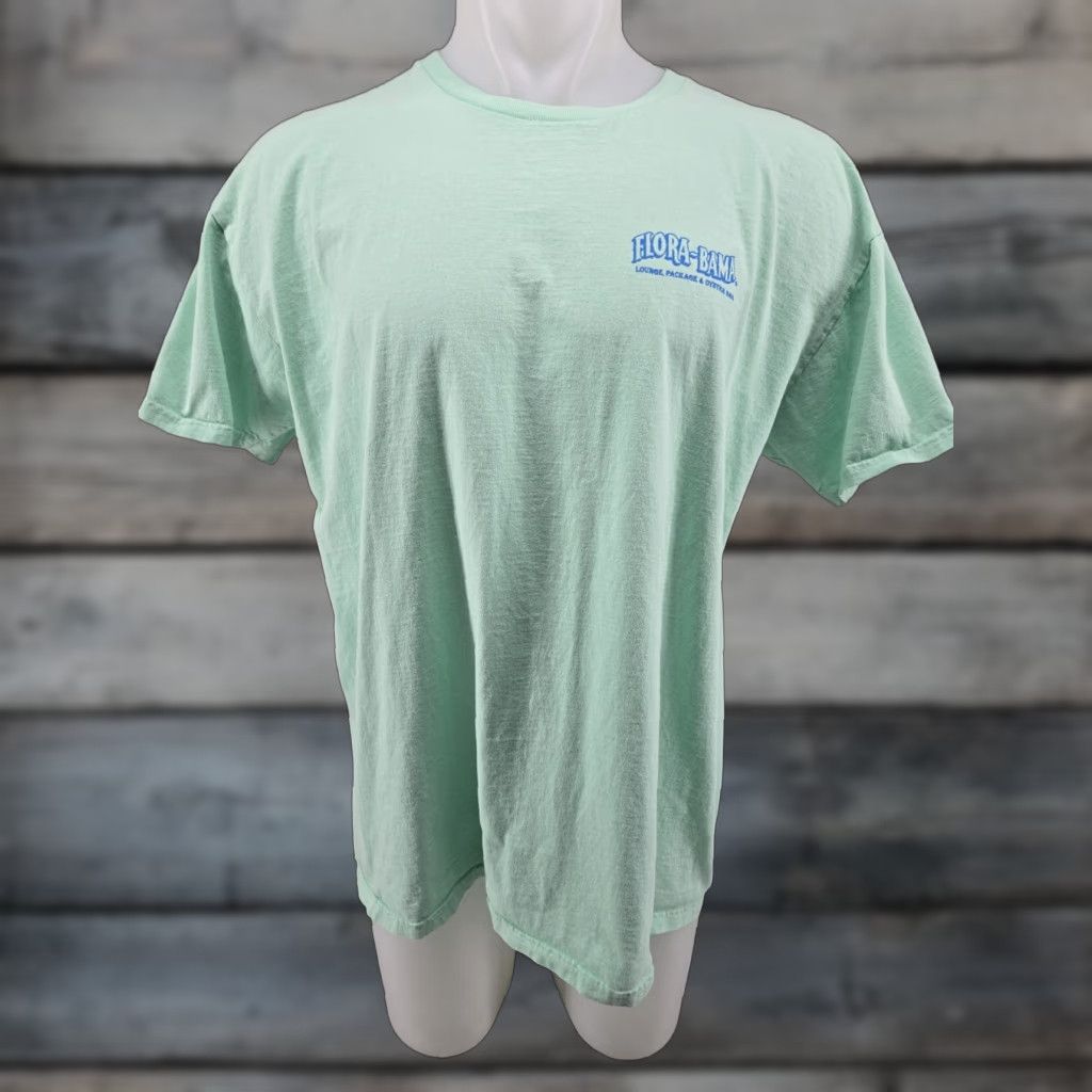 Vintage VINTAGE Flora-Bama T-Shirt 38th Songwriters Festival Adult XL Green Short Sleeve Crew Neck Men Size US XL / EU 56 / 4 - 1 Thumbnail