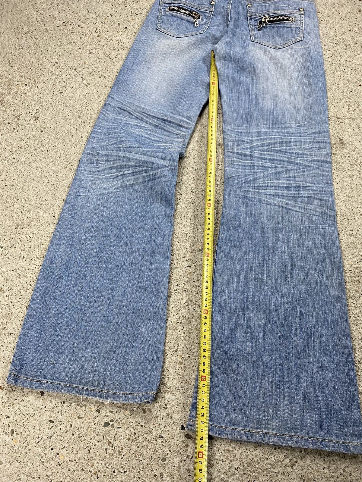 Japanese Brand Vintage japan style bootcut flared jeans metal y2k Size 27" / US 4 / IT 40 - 14 Thumbnail