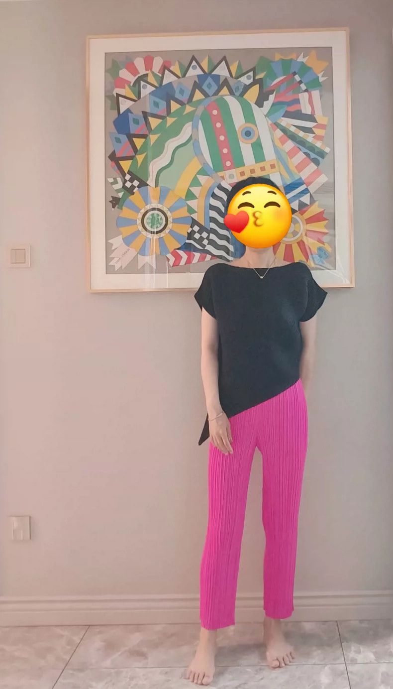 Issey Miyake Issey Miyake size:1 Rose red trousers Size 31" - 1 Thumbnail