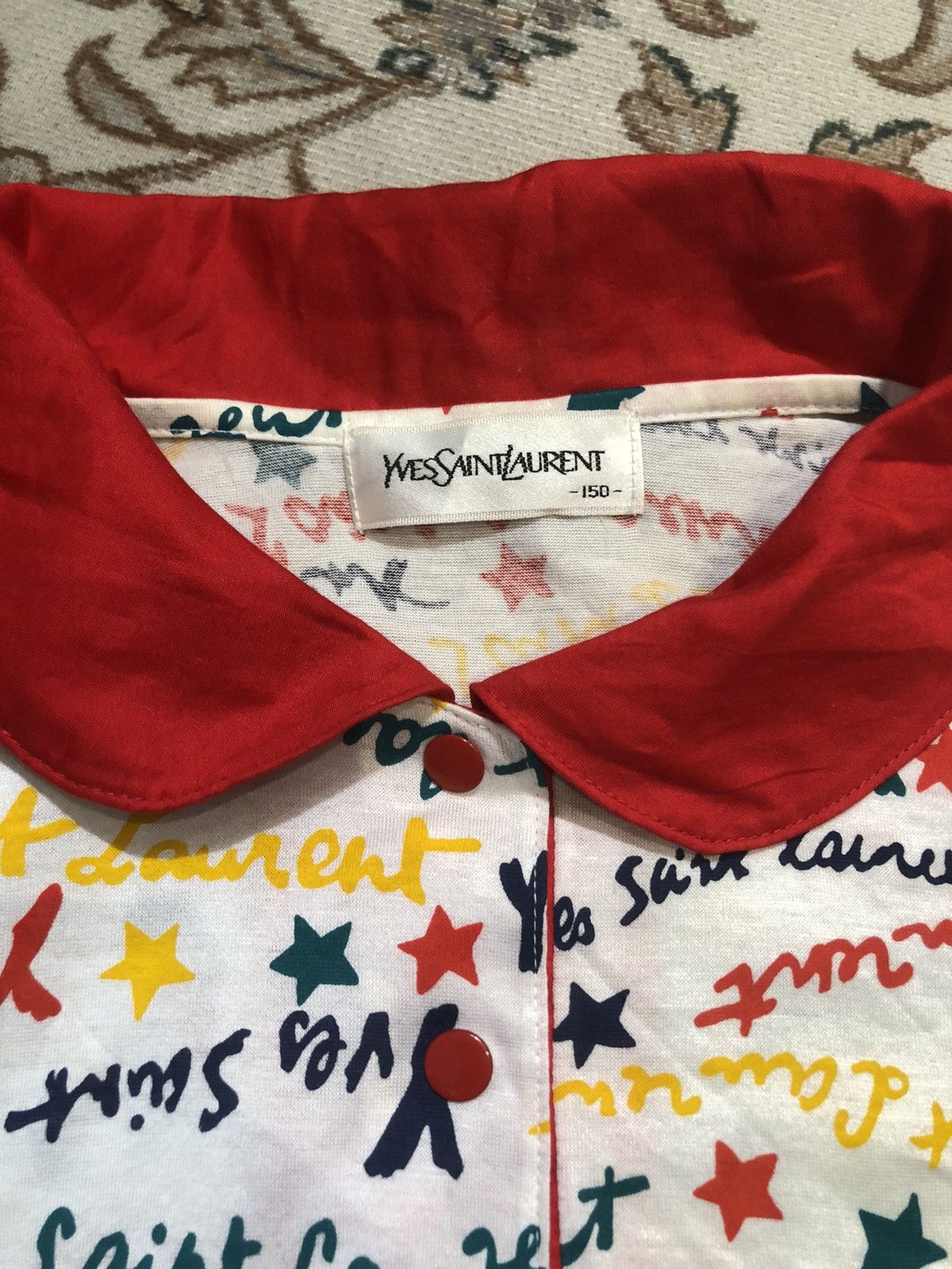 Yves Saint Laurent YVES SAINT LAUREN FULL PRINT POLO TEES Size US XS / EU 42 / 0 - 5 Thumbnail
