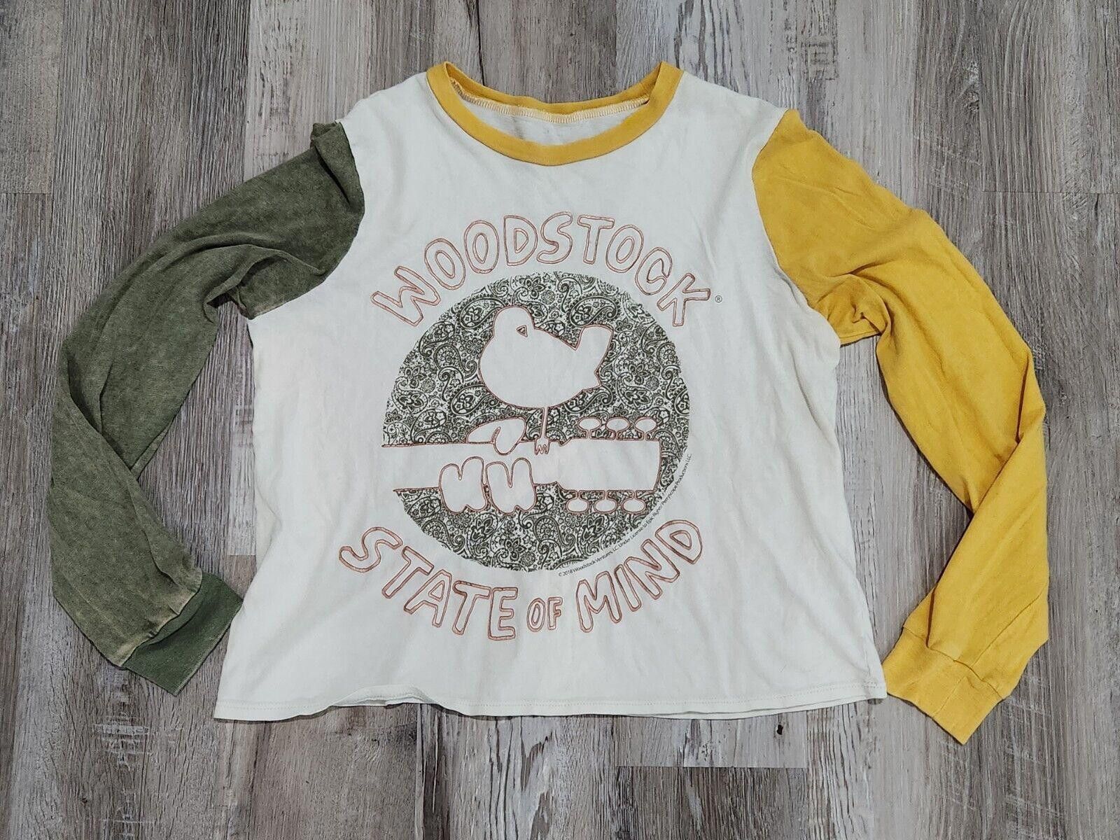 Designer Woodstock State Of Mind T Shirt Medium Baseball Yellow Green Size M / US 6-8 / IT 42-44 - 6 Thumbnail