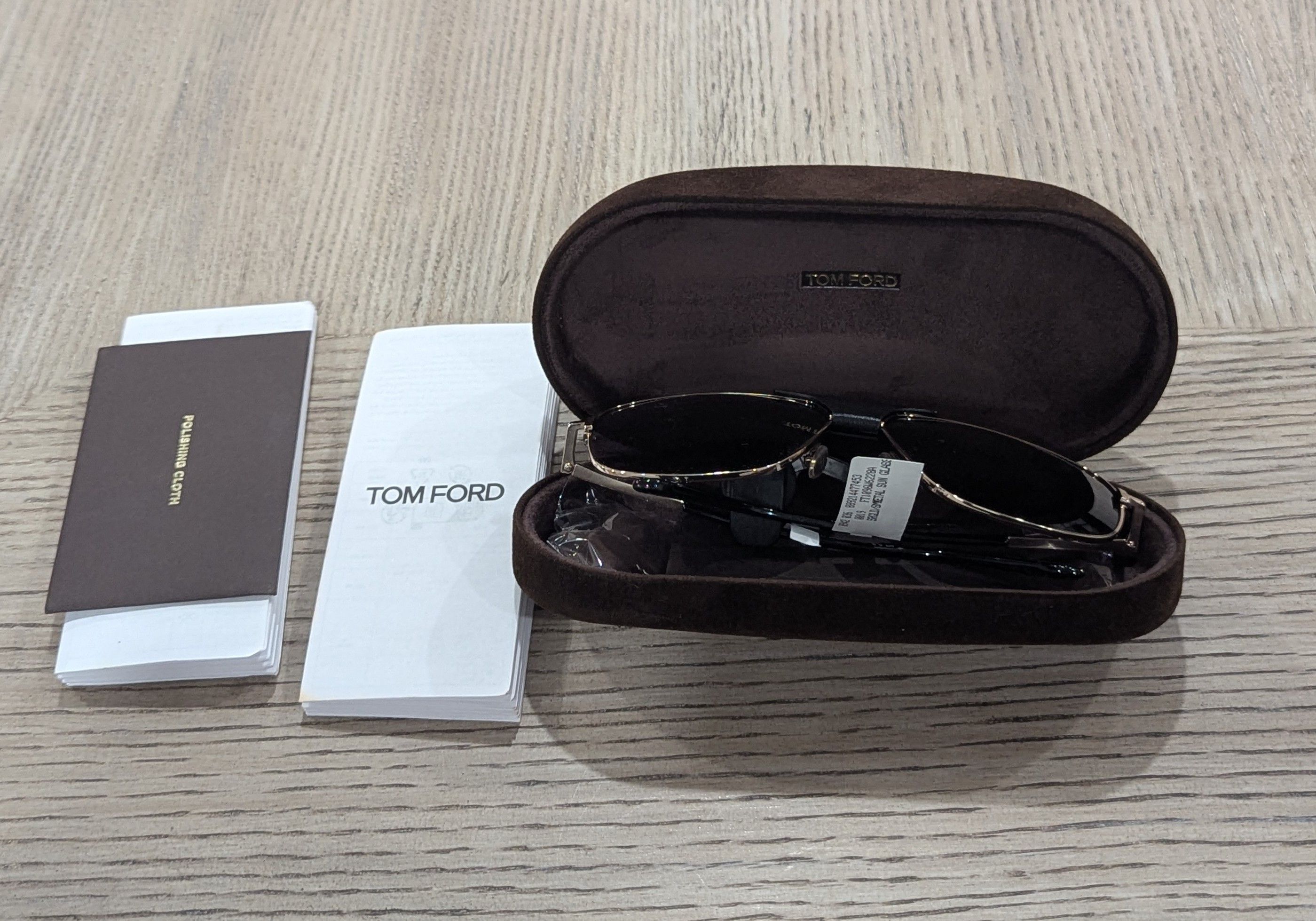 Tom Ford TOM FORD 62mm Navigator Sunglasses Gold/Smoke Size ONE SIZE - 7 Thumbnail