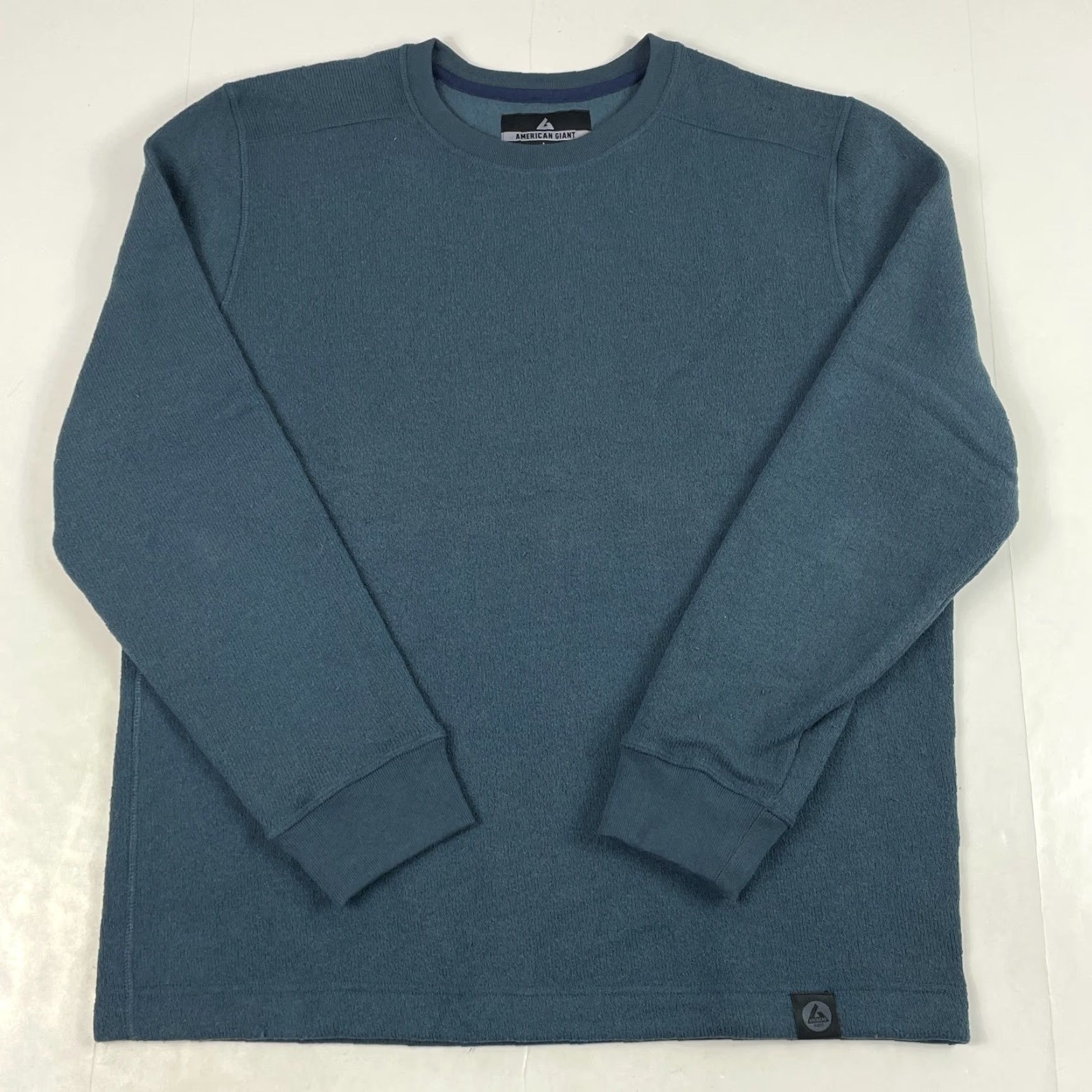 Vintage American Giant Sweatshirt Mens Large Blue Long Sleeve Pullover Lined Hiking Gym Size US L / EU 52-54 / 3 - 2 Thumbnail