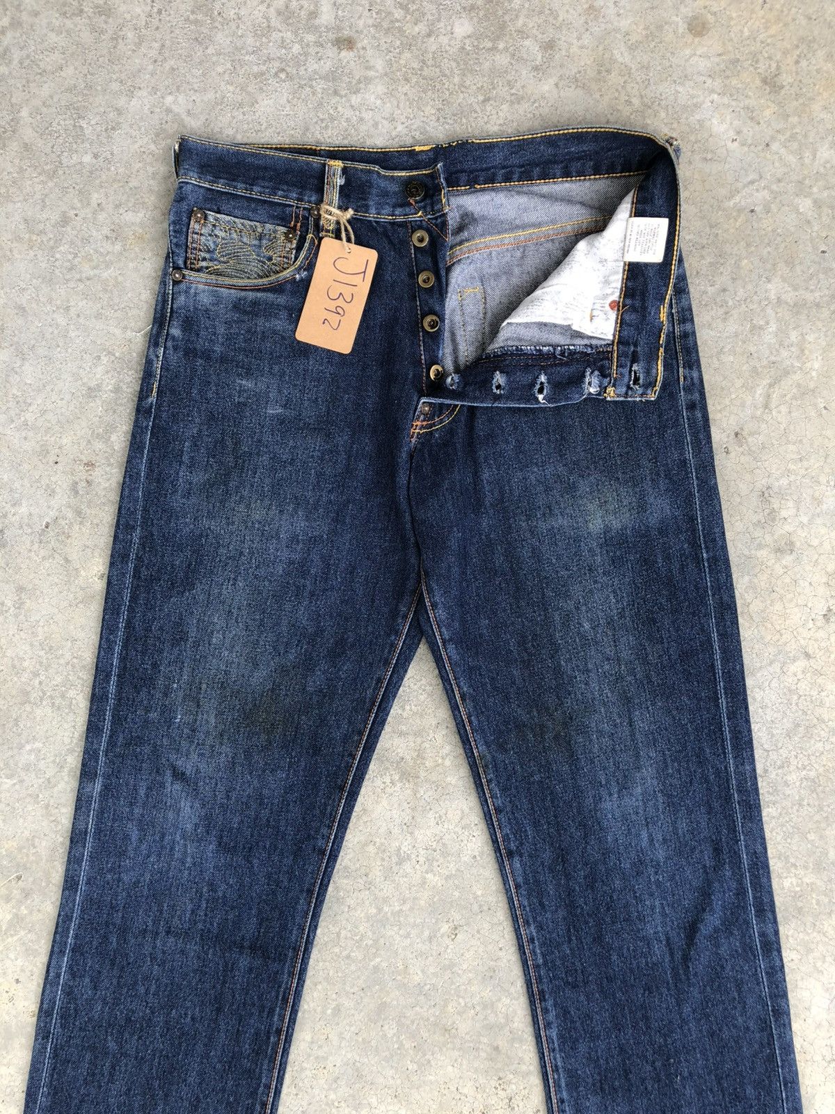RMC Jeans Red Monkey Company Embroidered Jeans Distressed Size US 31 - 3 Thumbnail