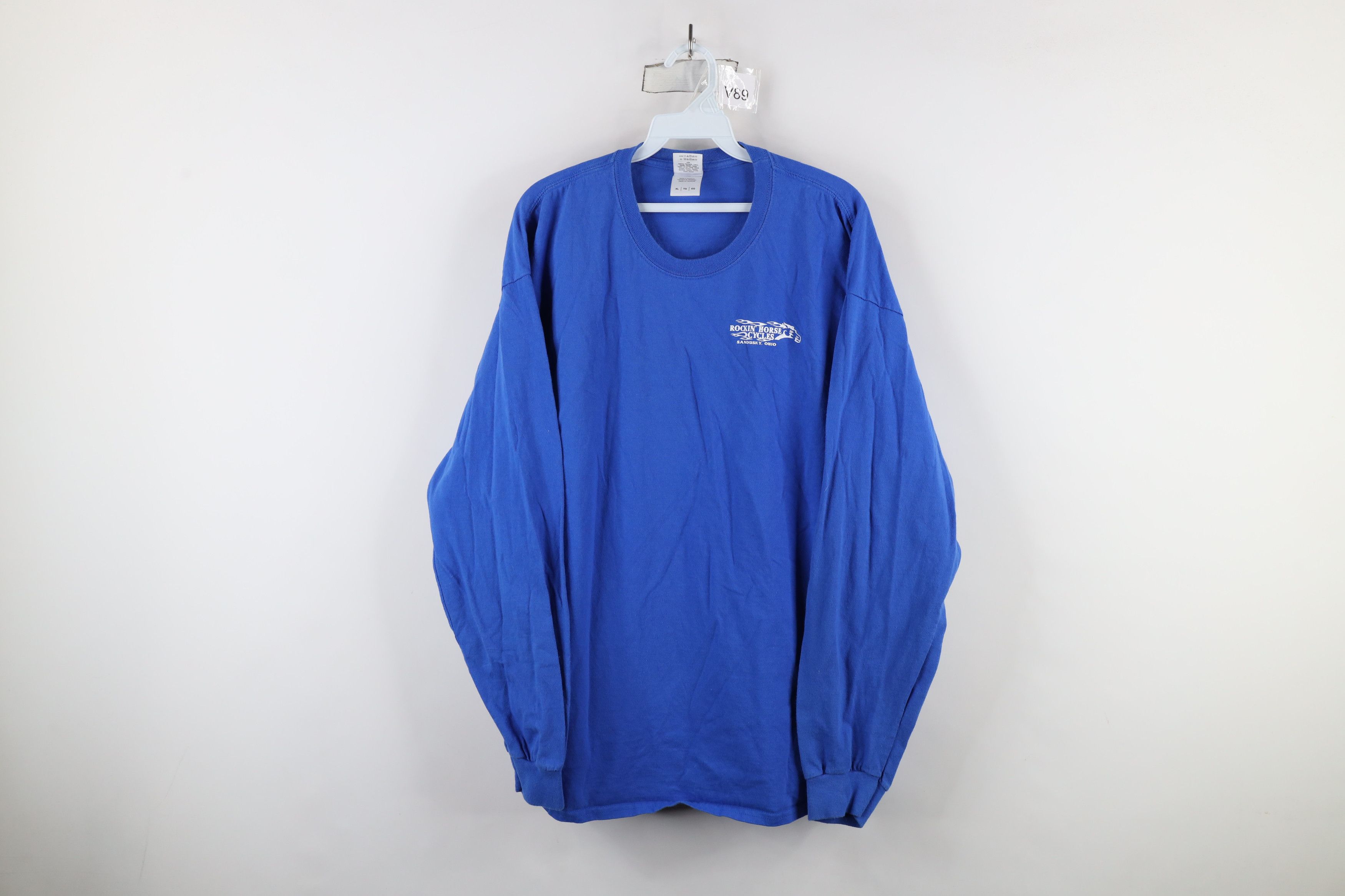 Vintage Vintage Y2K Flames Rockin Horse Cycles Long Sleeve T-Shirt Size US XL / EU 56 / 4 - 1 Thumbnail