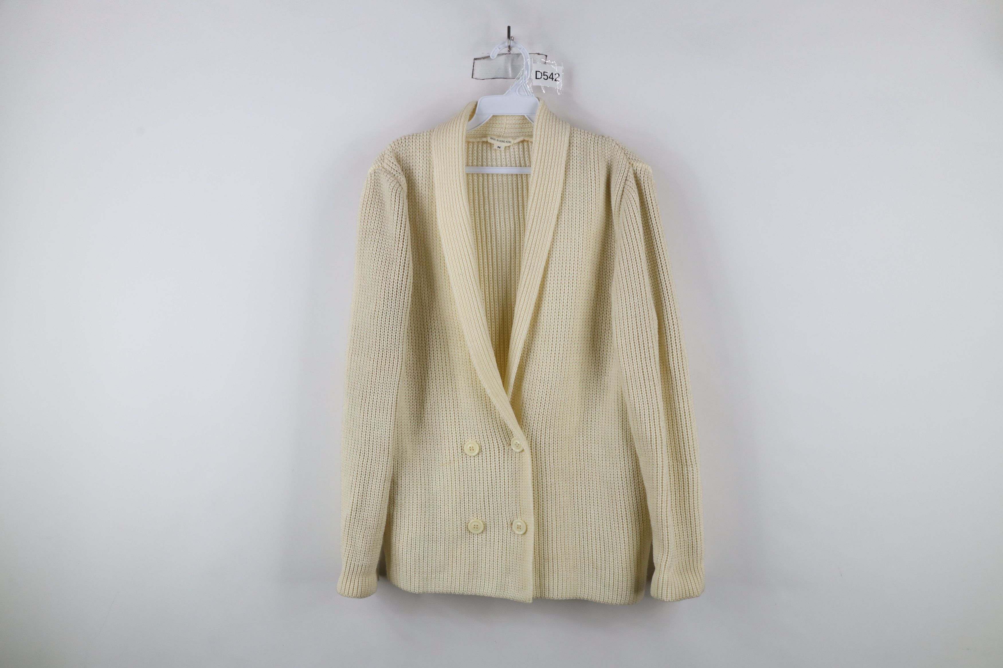 Vintage Vintage 70s Streetwear Breasted Ribbed Knit Cardigan Sweater Size M / US 6-8 / IT 42-44 - 1 Thumbnail