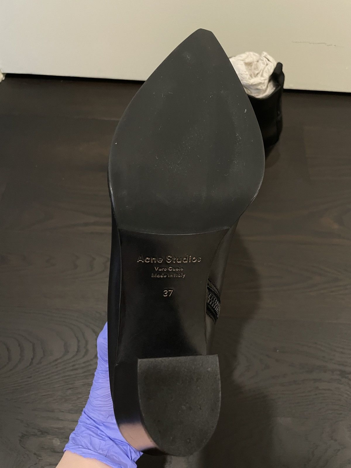 Acne Studios Acne Studios Black Leather Pointed Toe Ankle Boots – Size 37 Size US 7 / IT 37 - 3 Thumbnail