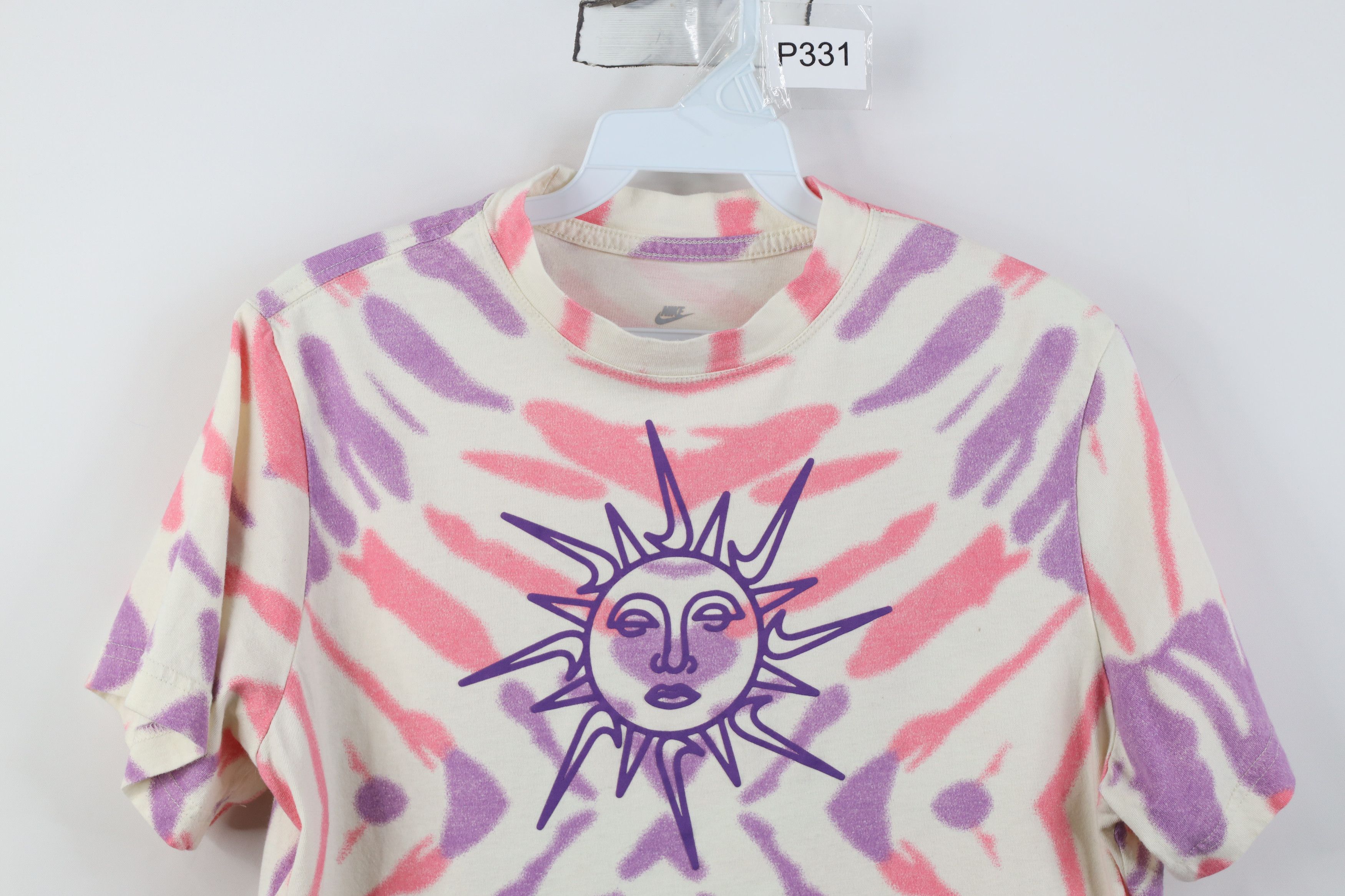 Nike Vintage Y2K Nike Cropped Tie Dye Sun Astrology T-Shirt Size L / US 10 / IT 46 - 2 Thumbnail