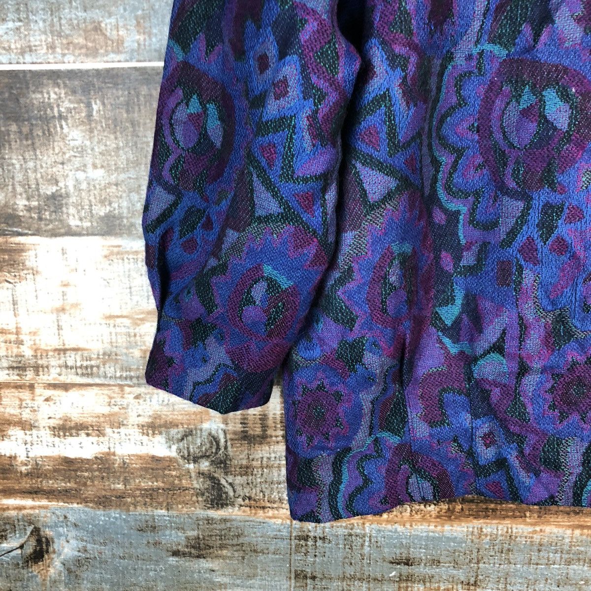 Japanese Brand × Vintage Japanese Brand vintage art Purple Blazzer #A2327 Size M / US 6-8 / IT 42-44 - 16 Thumbnail