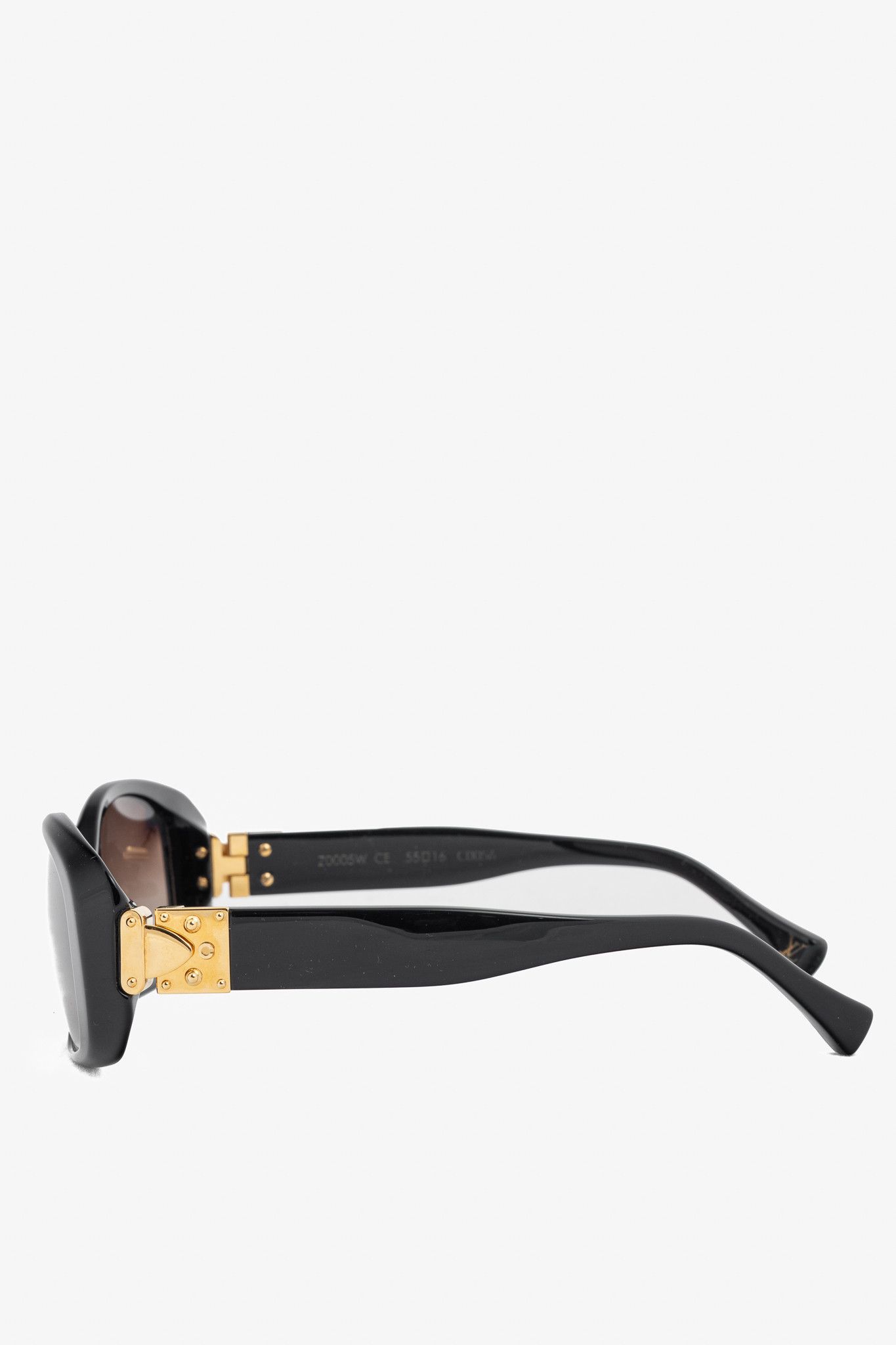 Louis Vuitton Louis Vuitton Z0005W Gold-Tone-Hinge Rectangular Sunglasses Size ONE SIZE - 3 Thumbnail