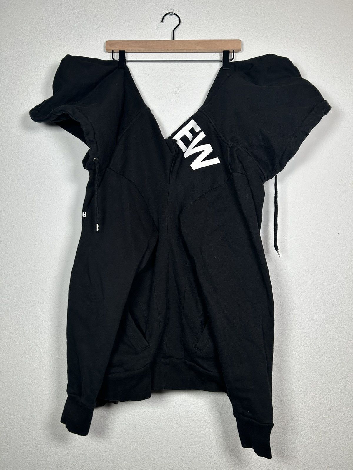 Hood By Air FW16 Reconstructed Double Hoodie ‘Straight HBA’ Size US XS / EU 42 / 0 - 1 Thumbnail