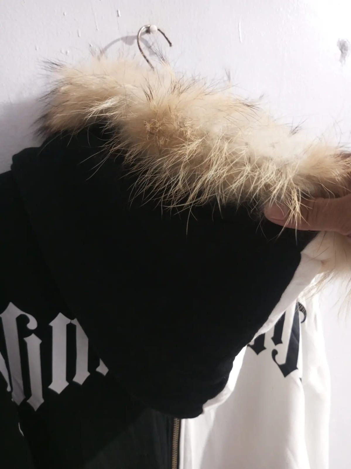 Japanese Brand Vtg BBW color block oversize fur hoodie Size US XL / EU 56 / 4 - 3 Thumbnail