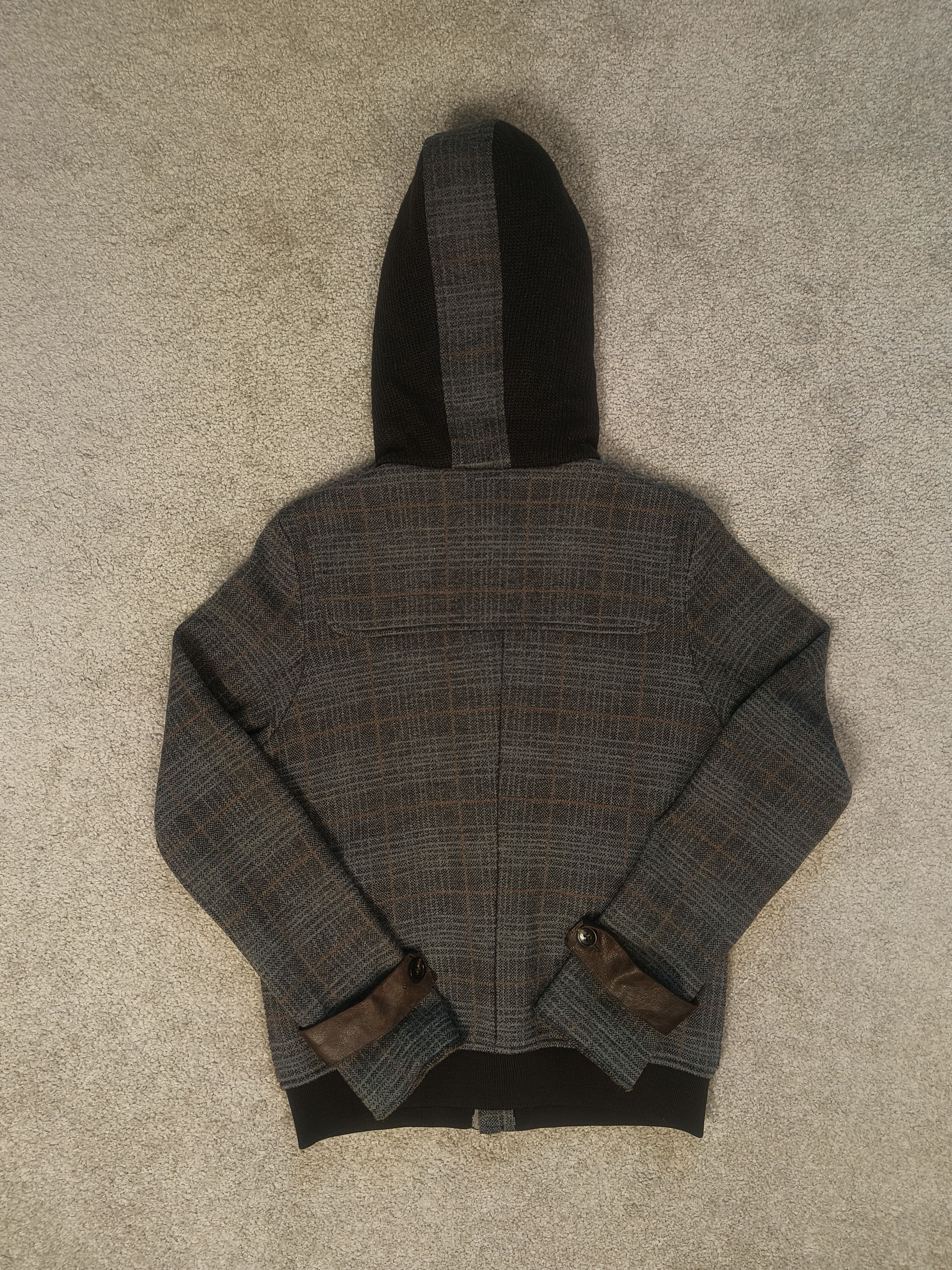 Paolo Pecora Paolo Pecora Checked Virgin Wool Alpaca Duffle Coat Size US XS / EU 42 / 0 - 8 Thumbnail