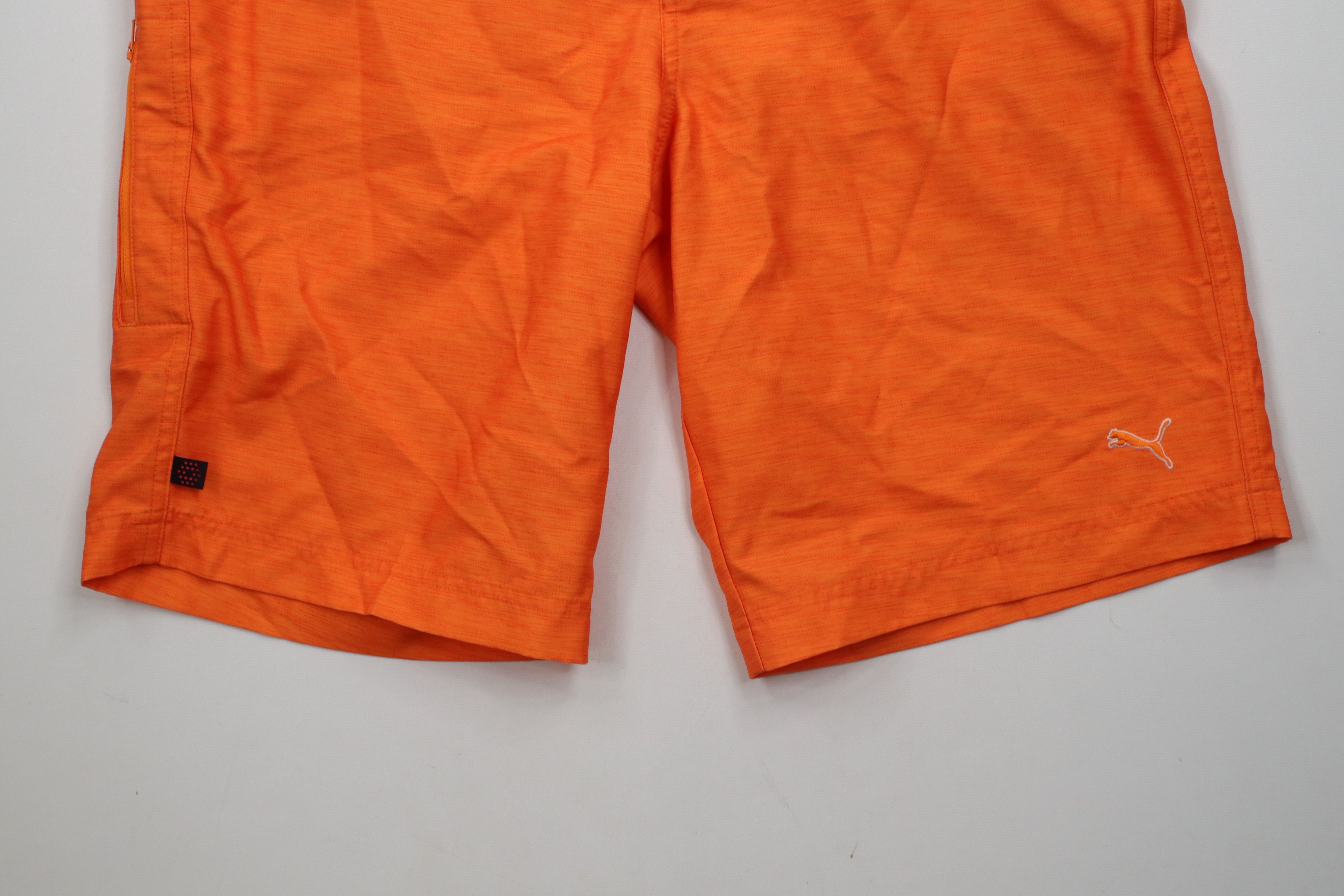 Puma × Vintage Puma Cell Fowler Flat Front Tech Golf Golfing Shorts Orange Size US 32 / EU 48 - 4 Thumbnail