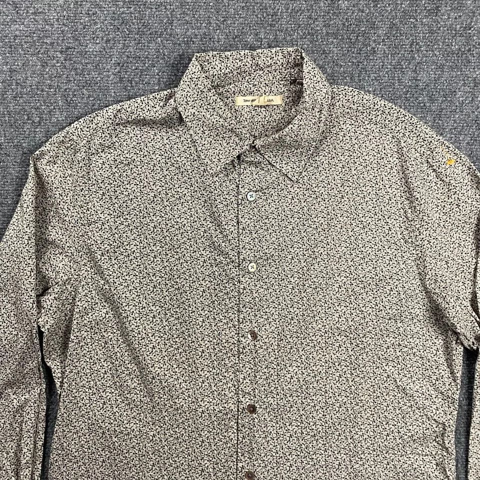 John Varvatos John Varvatos Shirt M Floral Button Up 100% Cotton Mens Size US M / EU 48-50 / 2 - 2 Thumbnail