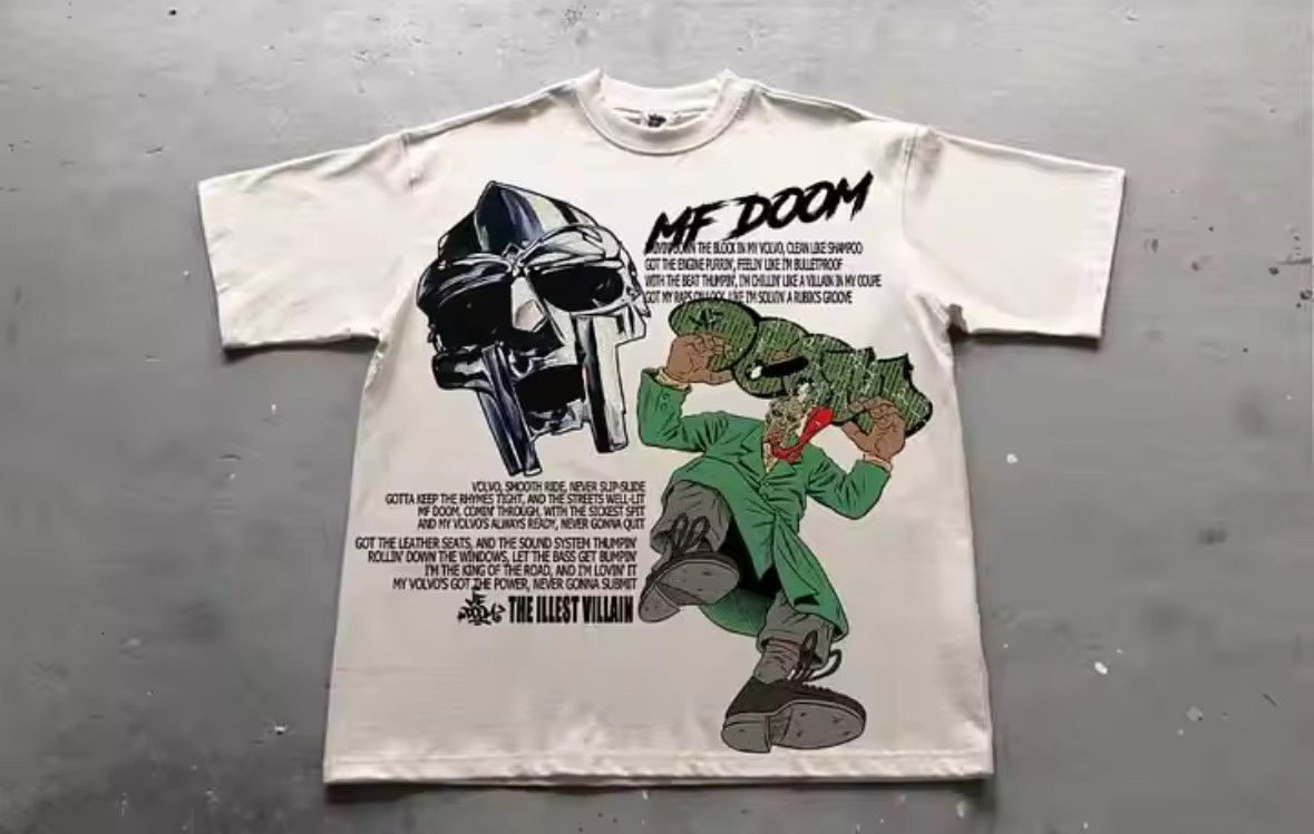 Japanese Brand Vintage Illest Villain Mf Doom Pattern Short Sleeve T-Shirt Size US M / EU 48-50 / 2 - 2 Thumbnail