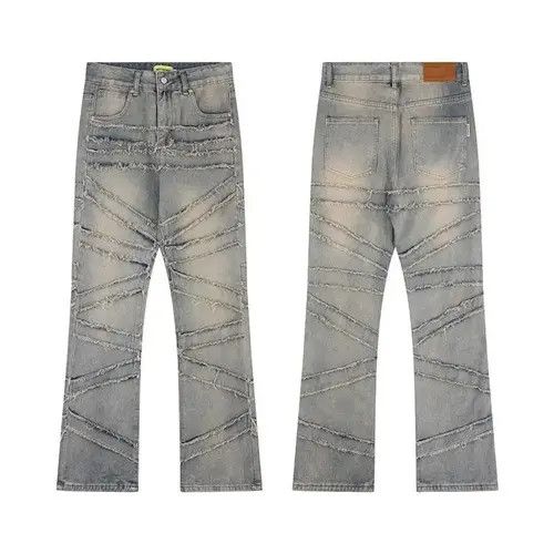 VIBE Opium Embroidery Stack Denim Jeans Retro Vintage y2k Size US 30 / EU 46 - 2 Thumbnail