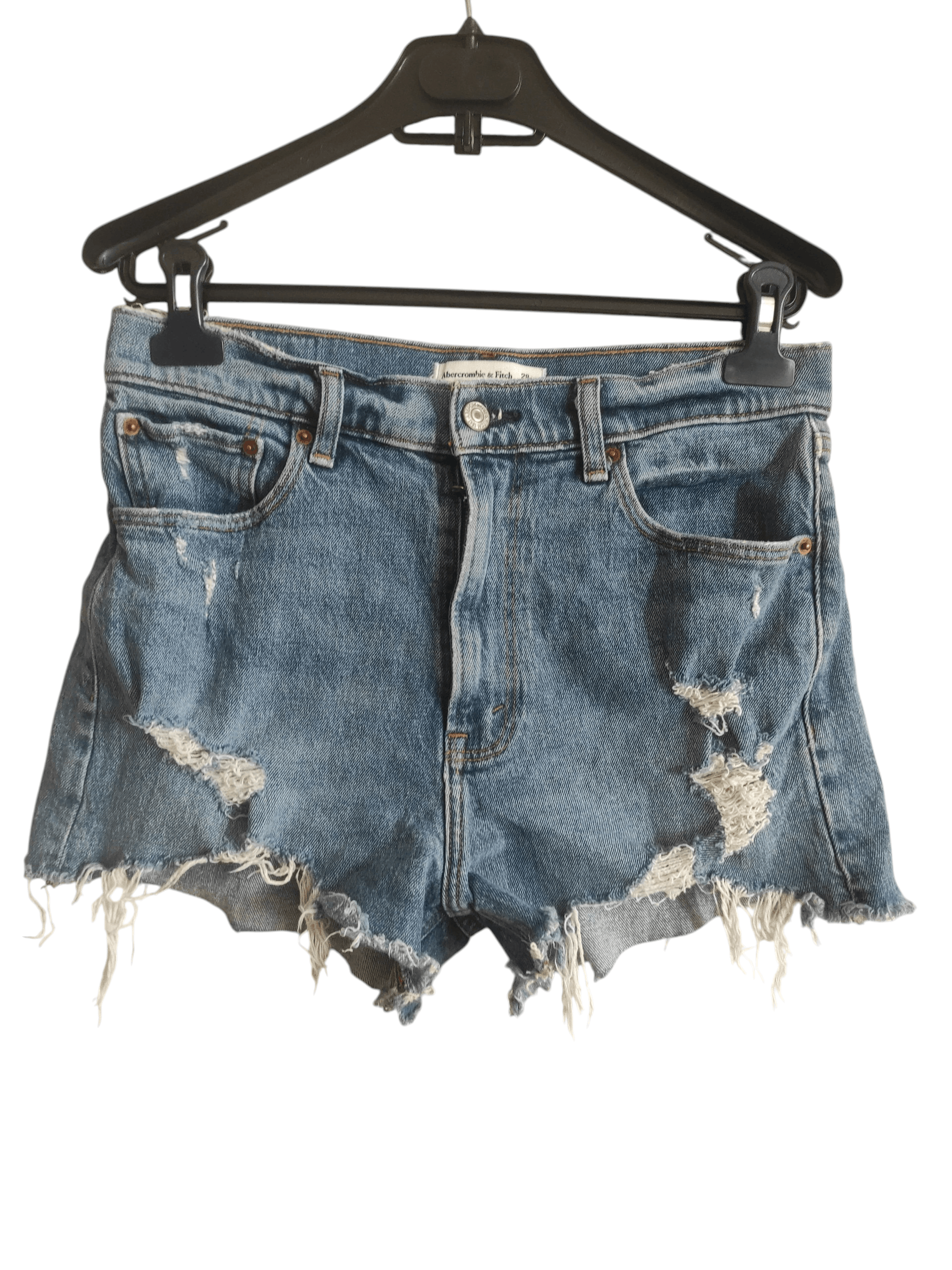 Abercrombie & Fitch Abercrombie & Fitch The Mom Shorts Mid Rise Distressed Sz 28 Size 28" / US 6 / IT 42 - 1 Thumbnail