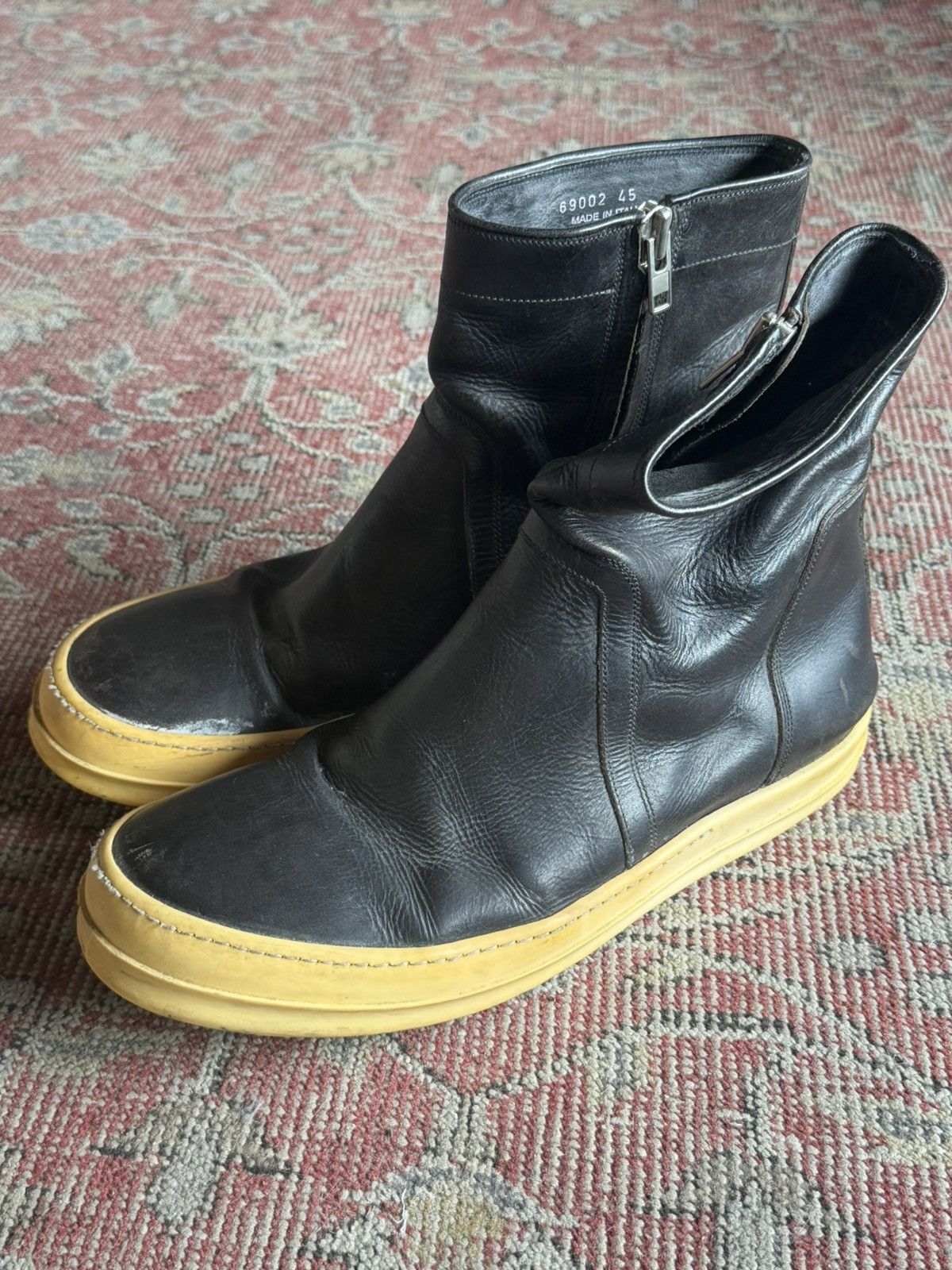 Rick Owens Rick owens zipper boot creepers Size US 12 / EU 45 - 1 Thumbnail