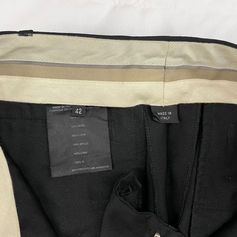Helmut Lang HELMUT LANG Black suit trousers with a belt Size 27" / US 4 / IT 40 - 8 Thumbnail