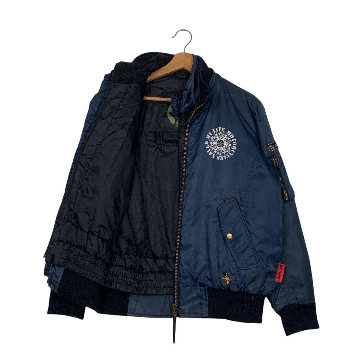 Japanese Brand ☀️Motoarmy bomber style zipper faded jacket Size US M / EU 48-50 / 2 - 21 Thumbnail