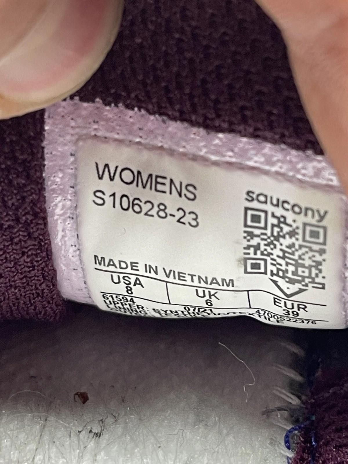 Saucony Saucony Cohesion 14 Running Shoes Womens Size 8 Grey Purple Size US 8 / IT 38 - 10 Thumbnail