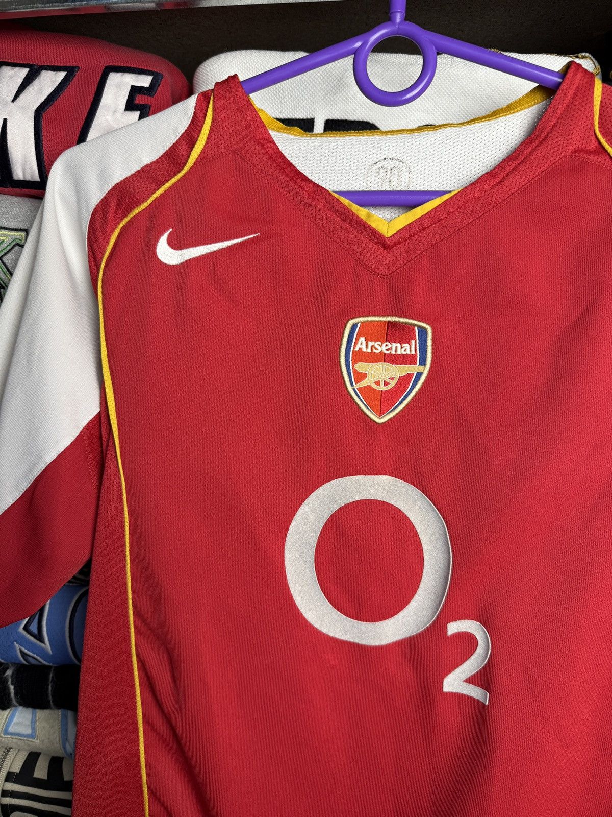 Nike 90s Nike Arsenal O2 Total 90 Soccer Jersey Y2K Drill 90s Size US S / EU 44-46 / 1 - 4 Thumbnail