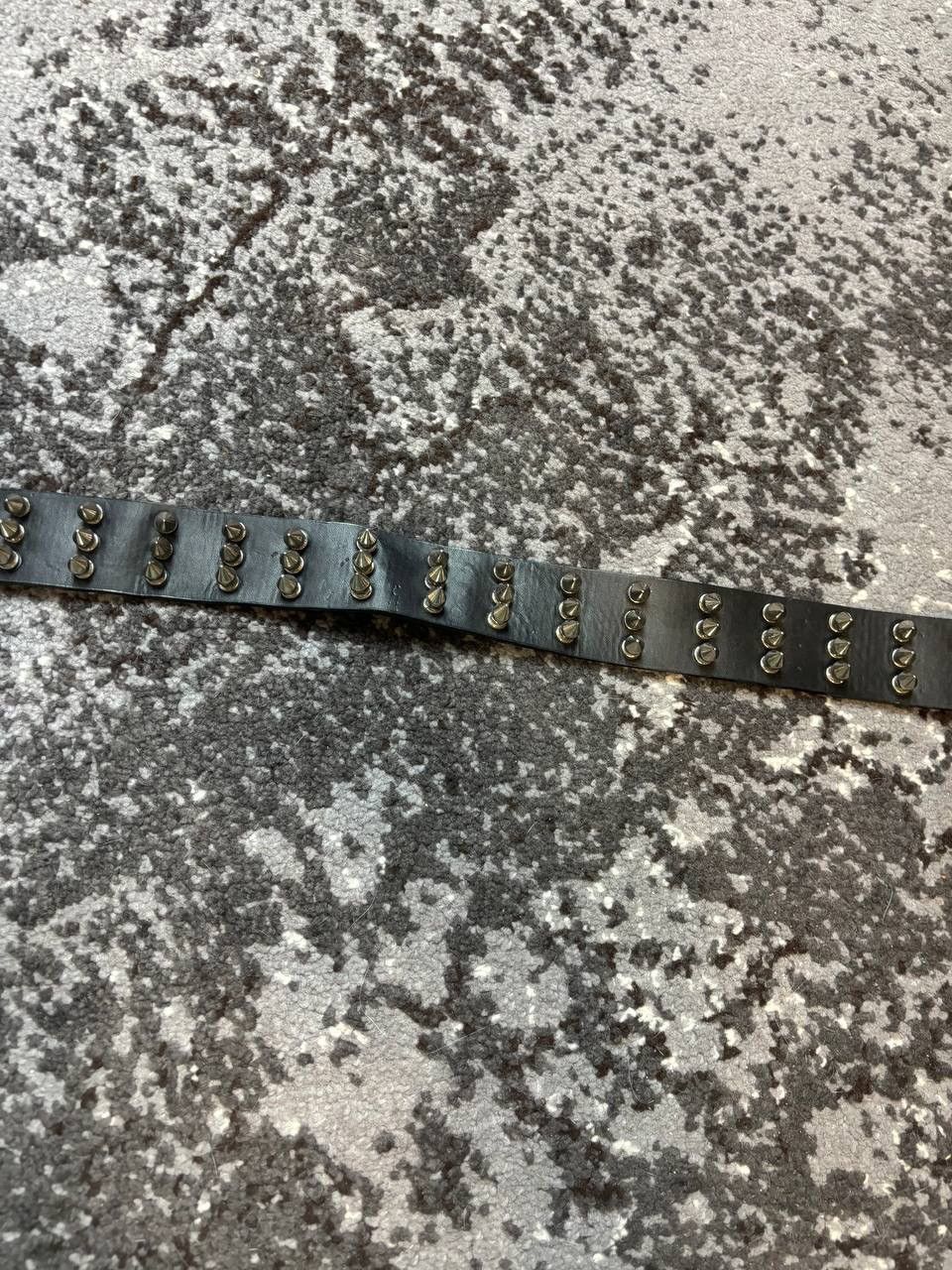 Japanese Brand × Vintage Vintage Y2K Punks Thorn Black Leather Belt Opium Size ONE SIZE - 4 Thumbnail