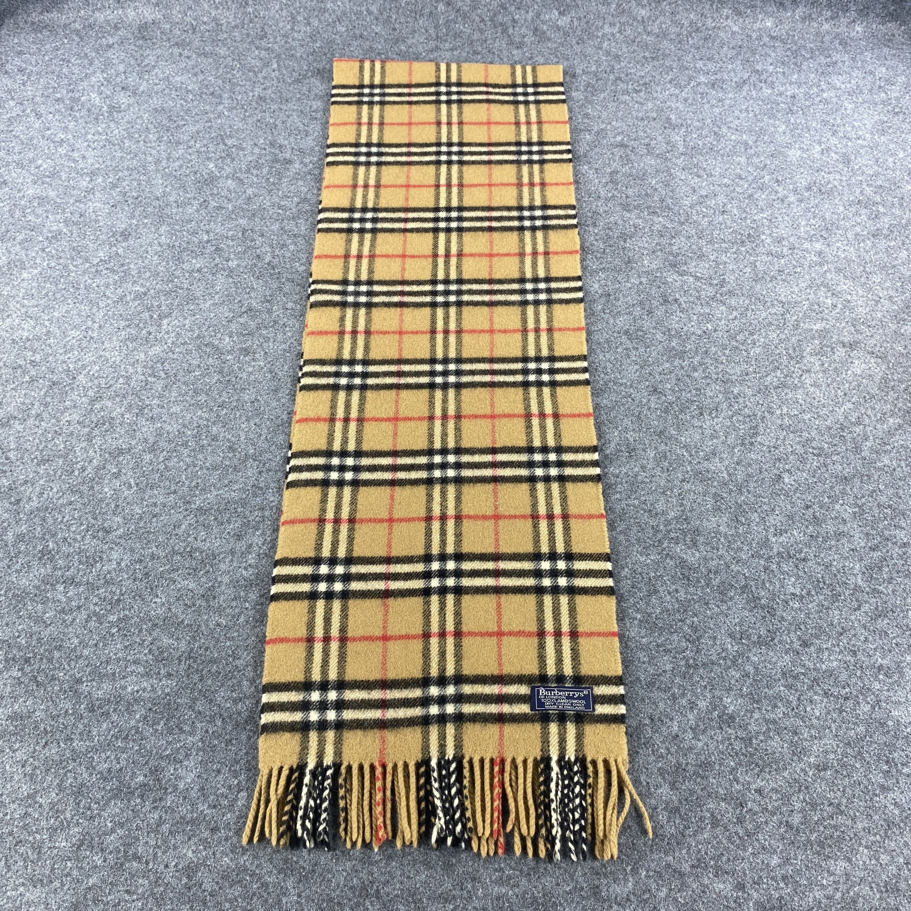 Burberry × Vintage GF10672 Burberry Scarf Neck Wear Muffler Nova Check Size ONE SIZE - 5 Thumbnail